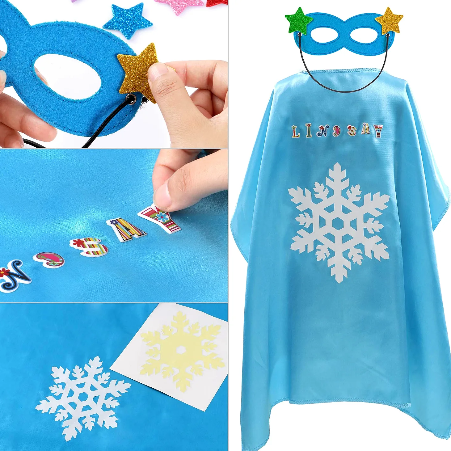 vamei 12 Pezzi Costumi da Supereroi Mantello Supereroi e Maschere Festa Compleanno Carnevale Halloween Costume Gioco Travestimento Mantelli Supereroi Giocattoli Regalo per Bambini Bambina