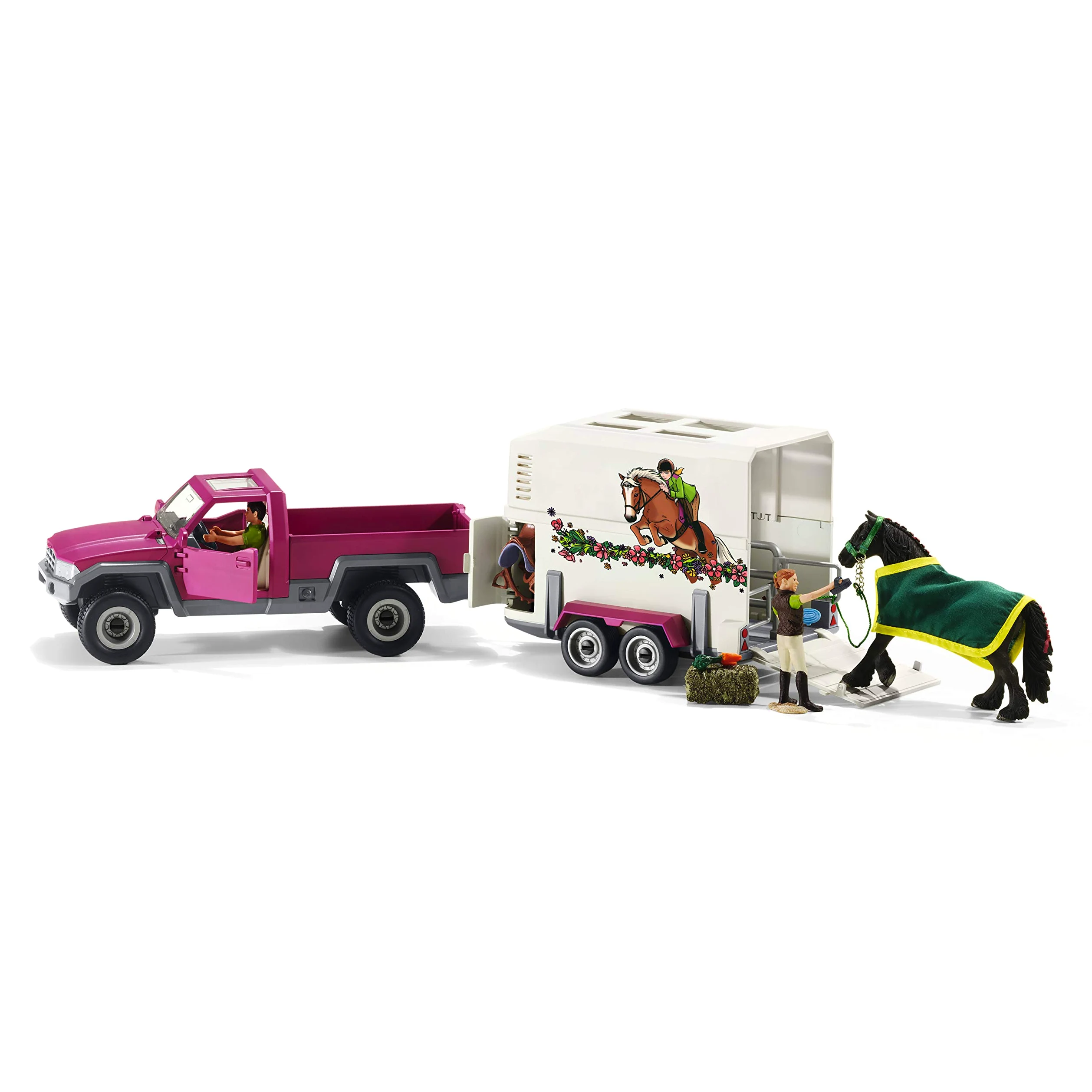 SCHLEICH 42346 Horse Club PK Up with Horse Box