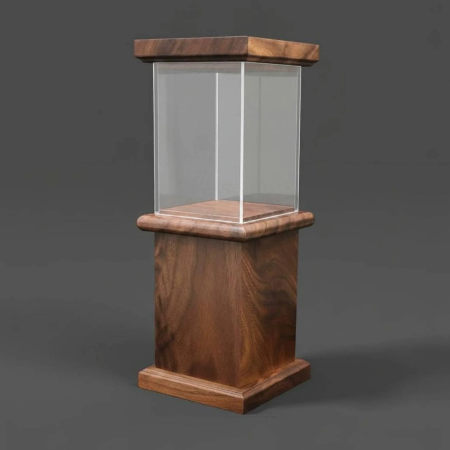 1 Vetrina Espositiva Contenitore Espositore Modelle Box Custodia Base in Legno con Copertura Antipolvere Trasparente Adatta a Esposizione in Salotto , style to 2