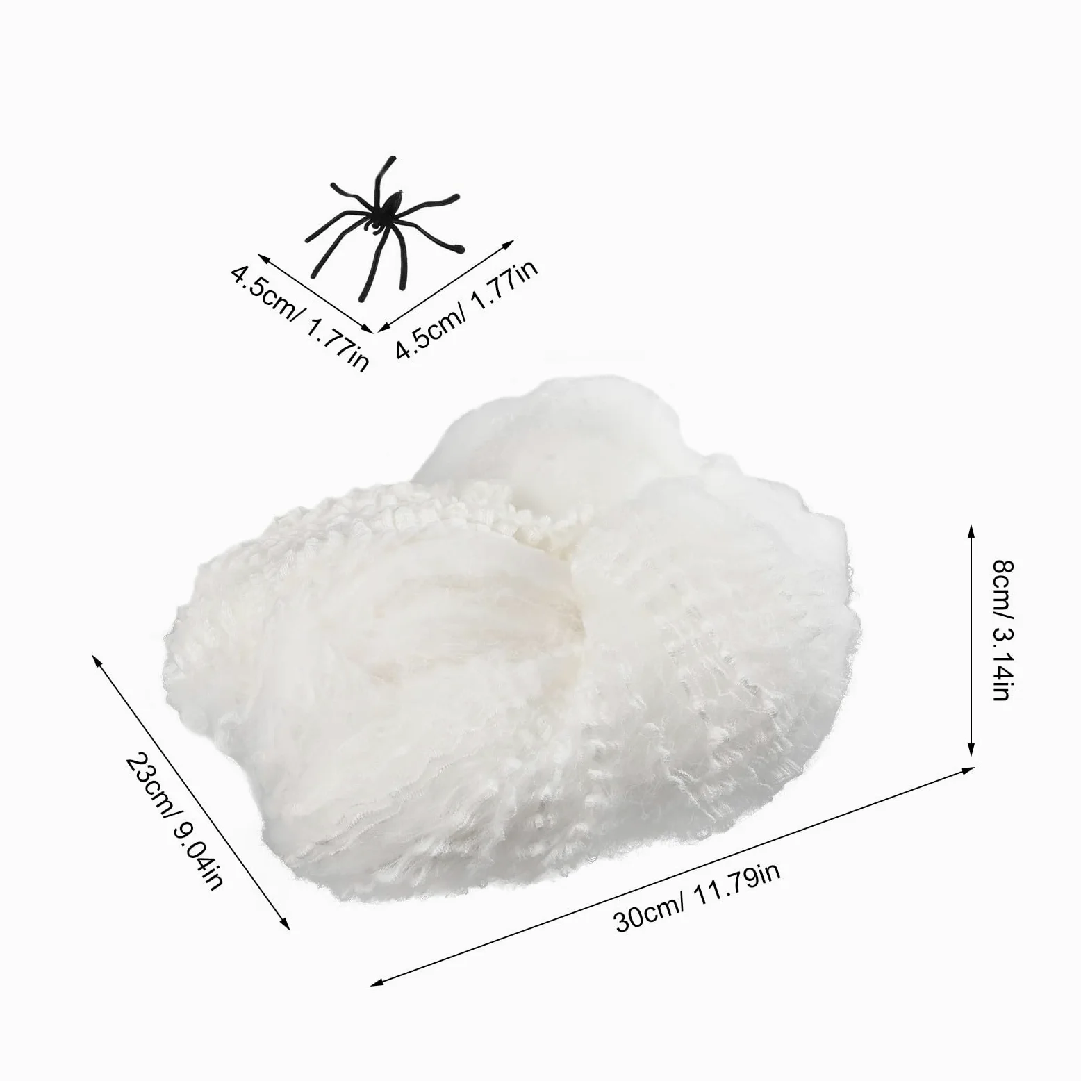 UPKOCH 1 Set di Ragni di Halloween: Ragni di ragnatele Elastiche Che Si Illuminano al Buio per Decorazioni di Halloween - Decorazioni per Feste a Tema - Allestimento di Scene spaventose