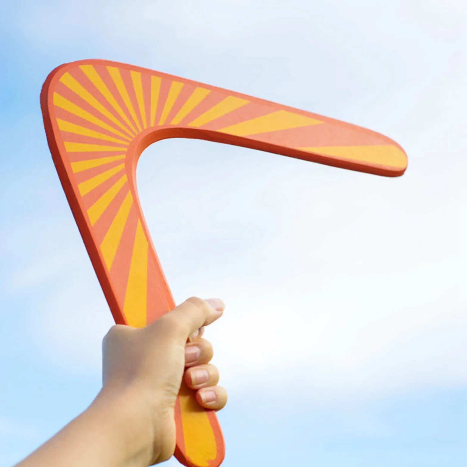 Boomerang in Legno a Forma di V, Giocattolo Sportivo Classico All'aperto, Realizzato in Materiale di Legno, Adatto per attività All'aperto