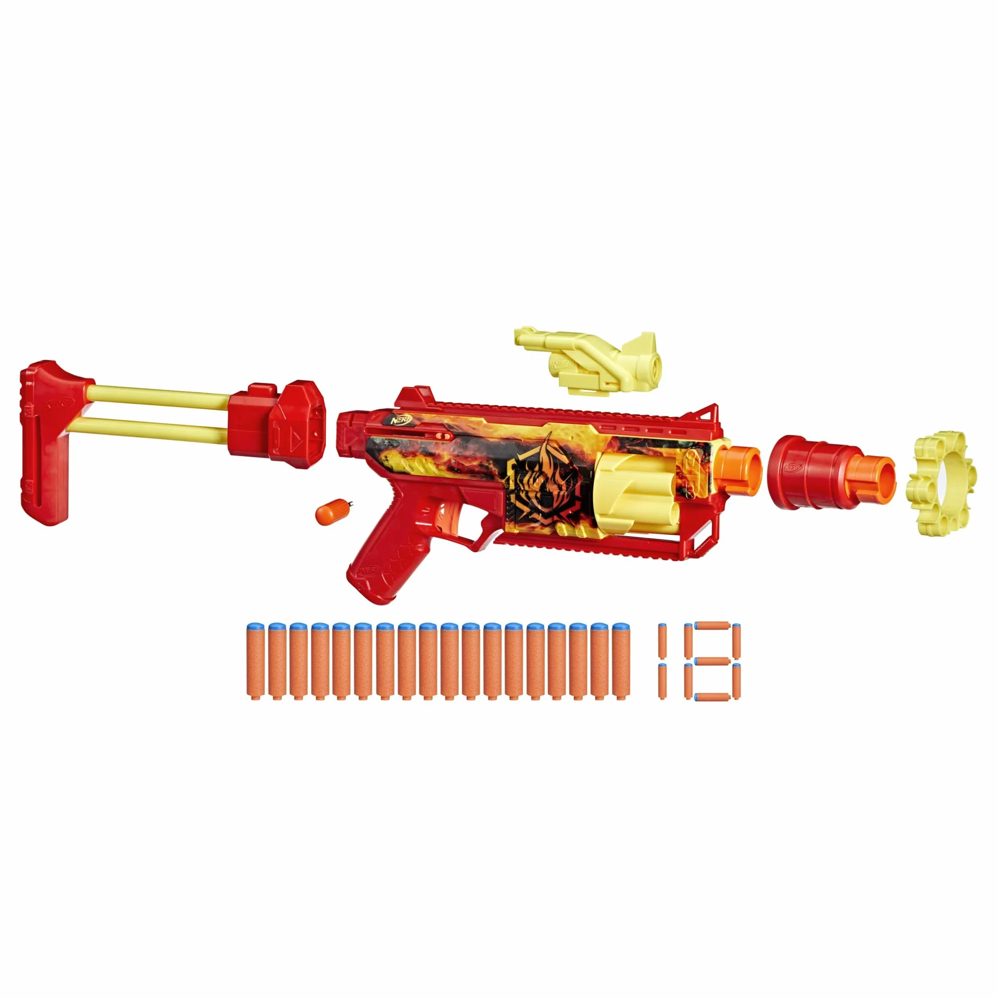 Nerf FlareFusion e blaster N1, 18 dardi
