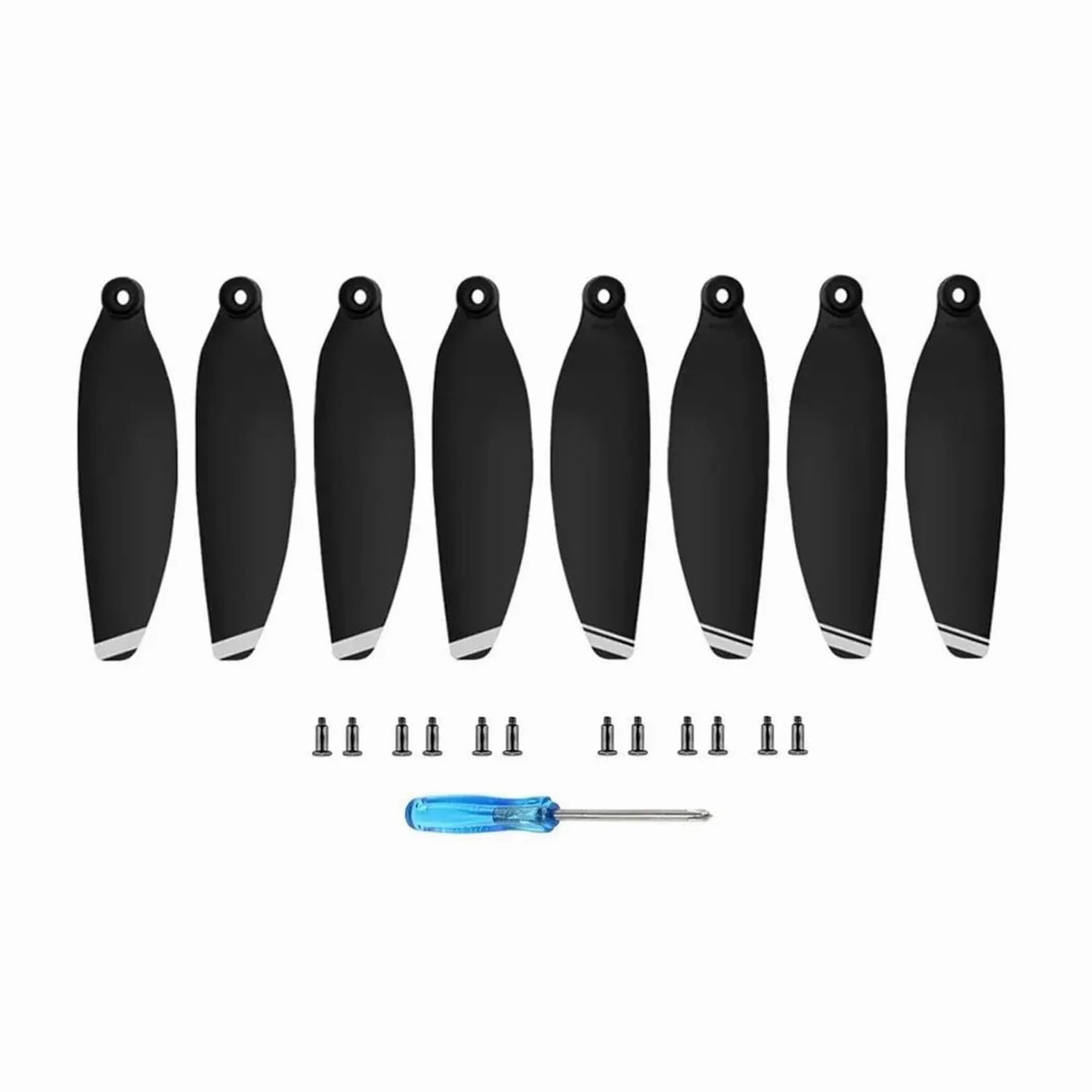 Pale per eliche per droni RC per DJ&I per Ro&Ya&l per Mi&Ni 2/SE Pale dell'elica Accessori per Ali di aeromodelli a Basso Rumore(Silver-2 Pairs)