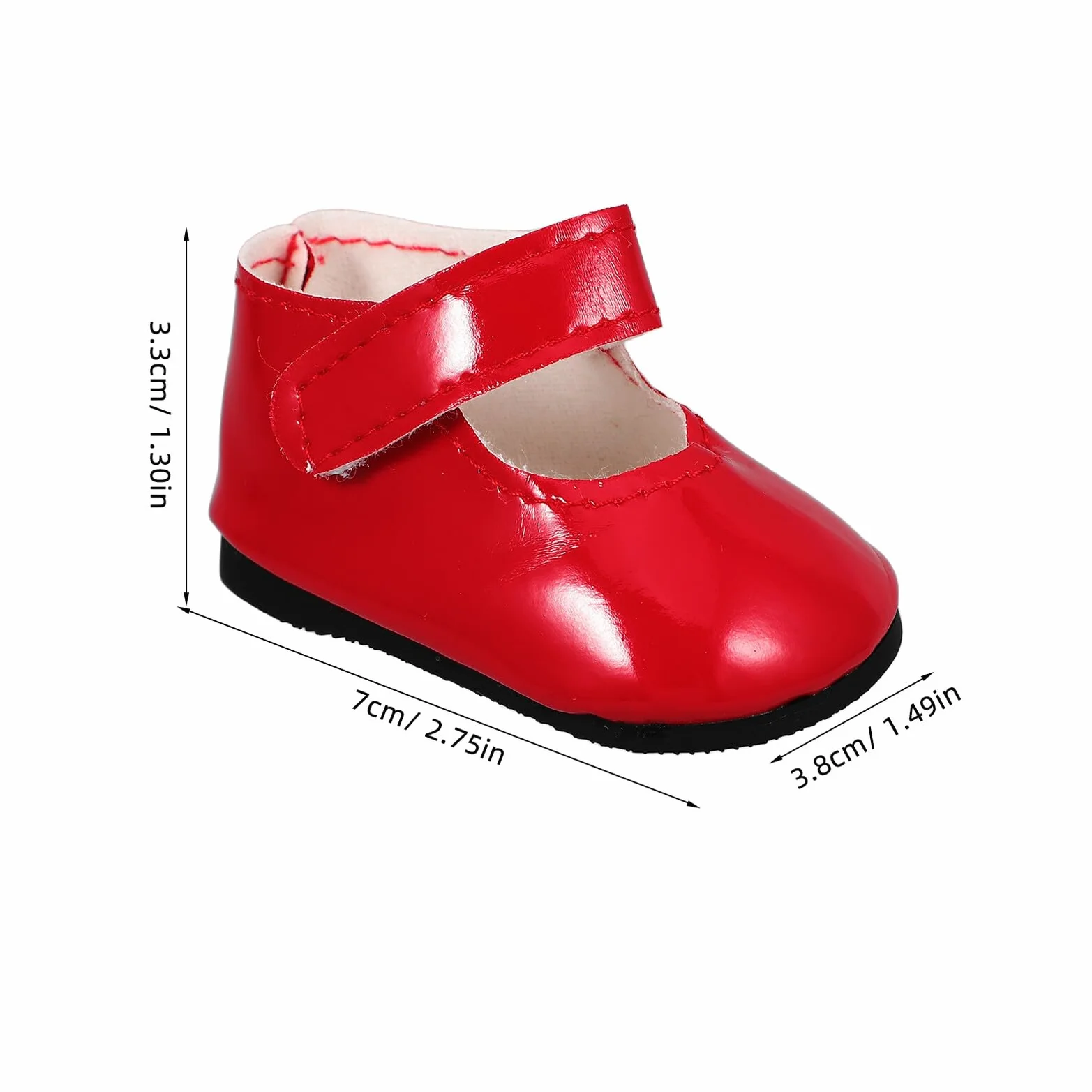 Scarpe per Bambole Rosse in Pu Design Miniatura che Migliorano L'aspetto della Bambola, per Occasioni Speciali e Compleanni
