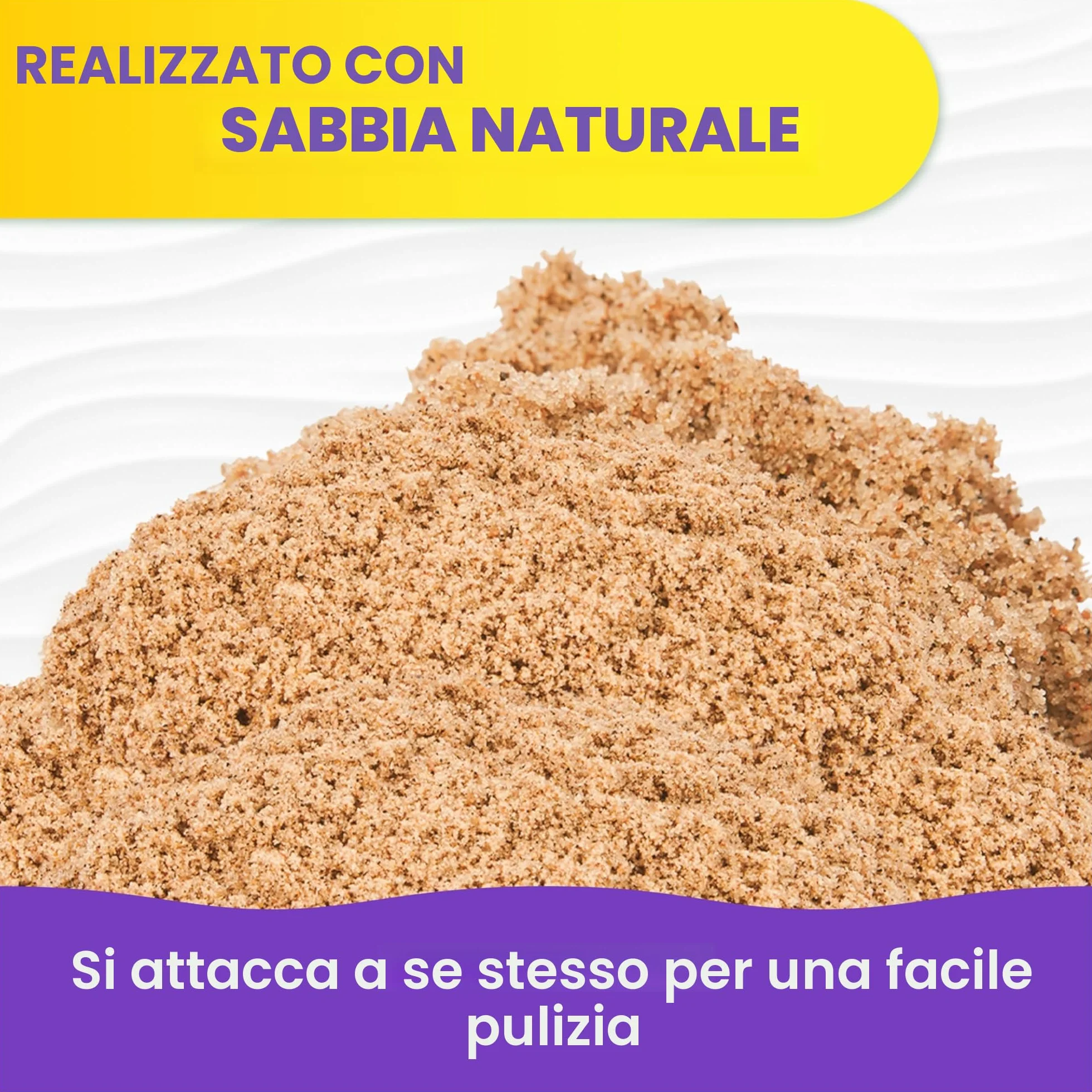 Kinetic Sand, 5 kg di Sabbia Naturale Marrone per Modellare e Creare, 3+ Anni