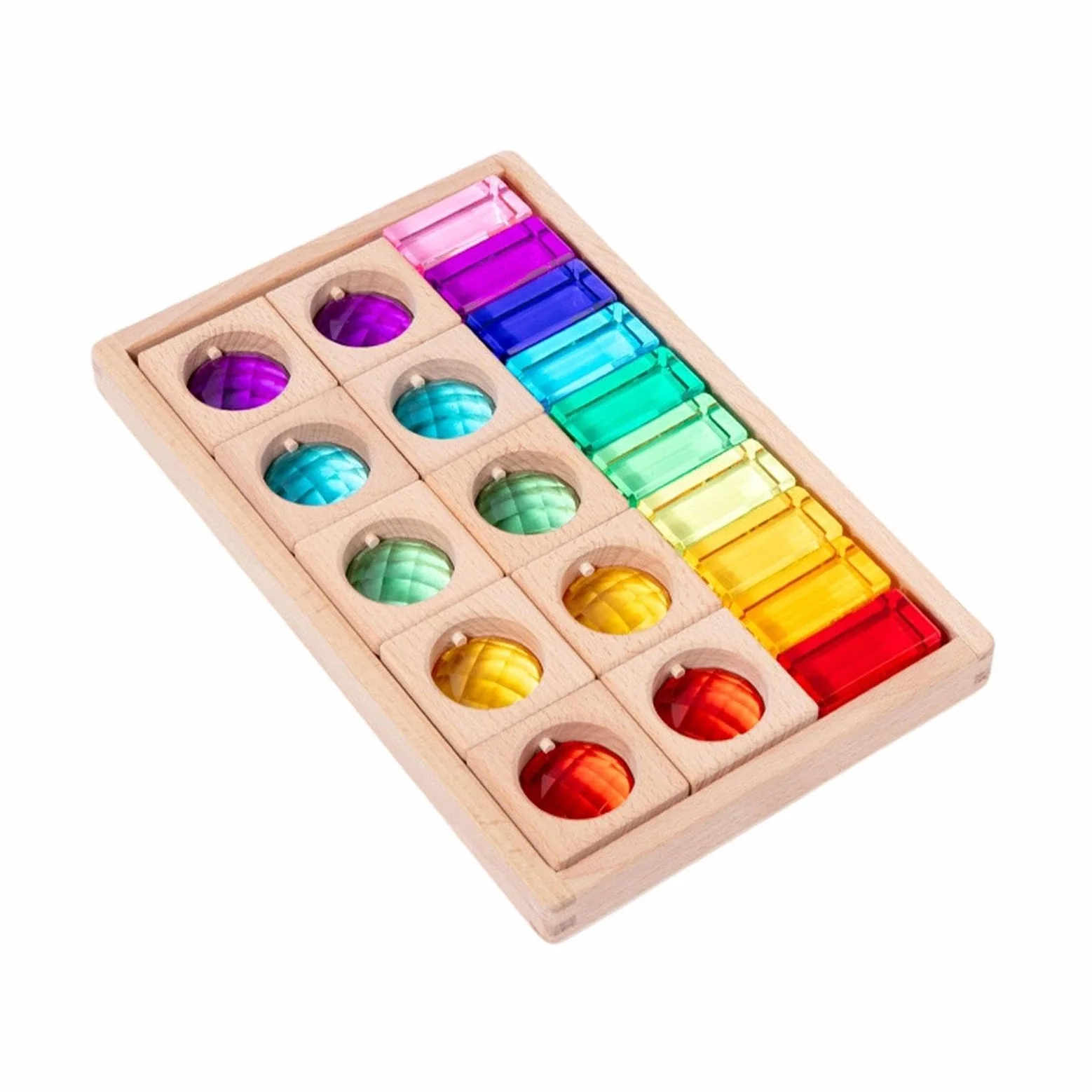 Gioco di Impilamento Dei Cubi, Gioco di Apprendimento Dei Colori, Apprendimento Precoce, Regali di Natale, Allenamento Sensoriale, Blocchi