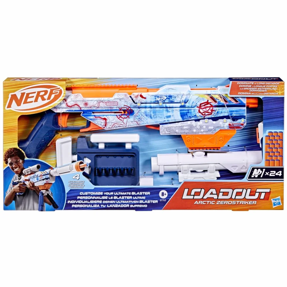 Nerf N1 Arctic Zerostriker blaster z dardami