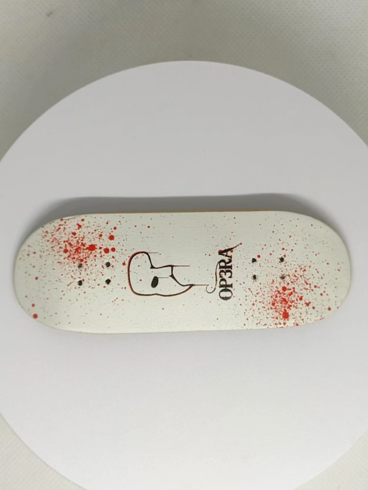 LEEFAI Tastiera professionale completa 34 x 96 mm in legno d'acero, con stampa UV, ruote con cuscinetti in uretano 65D, sostituiscono boccole, Op3ra Bloody Mess Edition