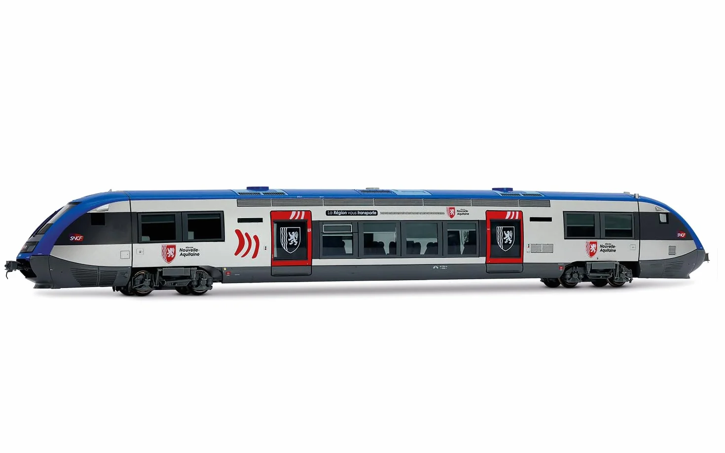 JOUEF HJ2438S SNCF, automotrice Diesel X73500'Nouvelle Aquitaine' (Bordeaux), EP; VI, con decoder sonoro DCC Locomotiva Diesel