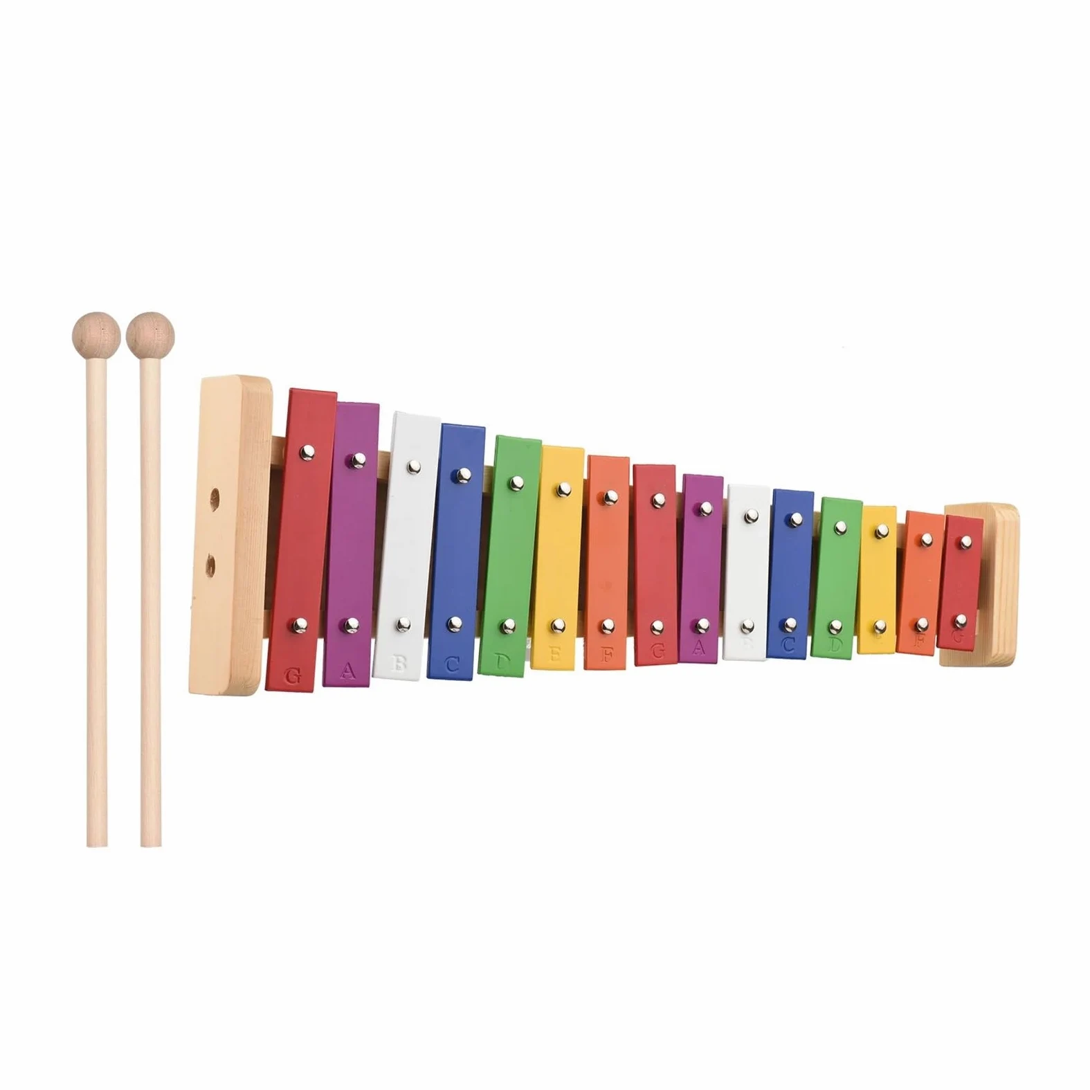 15 Note Glockenspiel Xylophone | Base in legno colorato