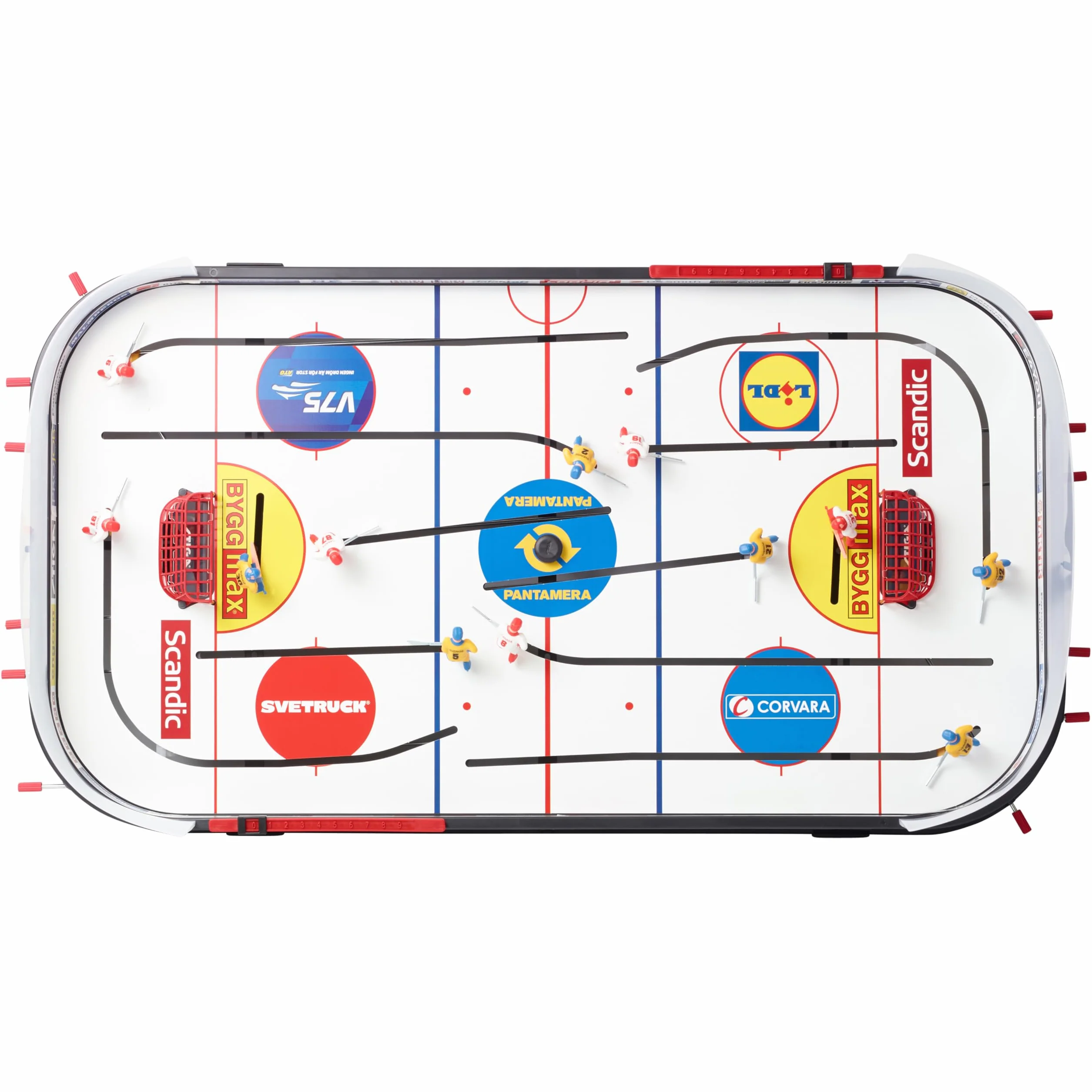 STIGA Play Off 21 Hockey Gioco da Tavolo - Versione Aggiornata, Facile da Assemblare, Dimensioni 96x50 cm, per 2 Giocatori, 2 Dischi Inclusi, Segnapunti Integrato – Idea Regalo per Tutta la Famiglia
