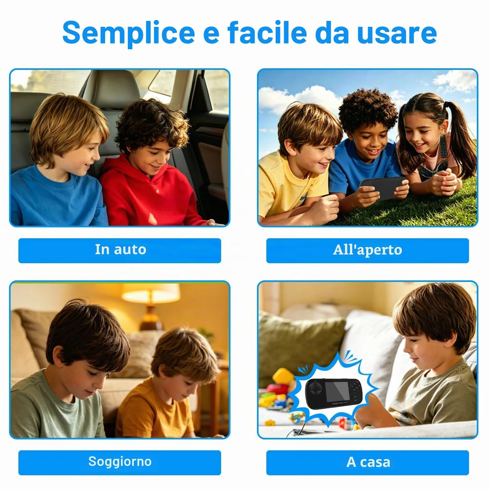 Gioco Per Bambini Con Schermo da 3,5" Grande, Preinstallato Con 156 Giochi HD Classici Retrò, Console Portatile Con Batteria Ricaricabile, Regalo Elettronico Arcade Mini per Ragazzi e Ragazze (nero)