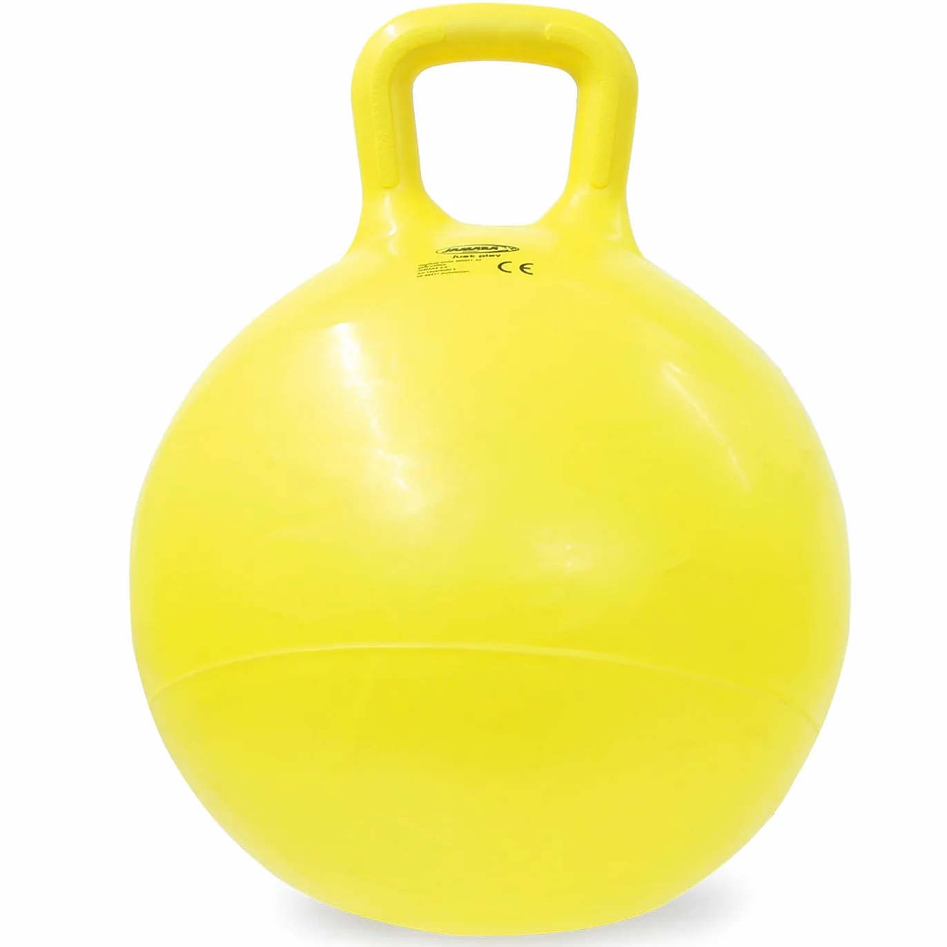 Jamara 460457 - Palla per saltare Smile giallo 450mm - Sviluppa equilibrio e capacitá motorie, Robusta, Resistente, Facile da riporre