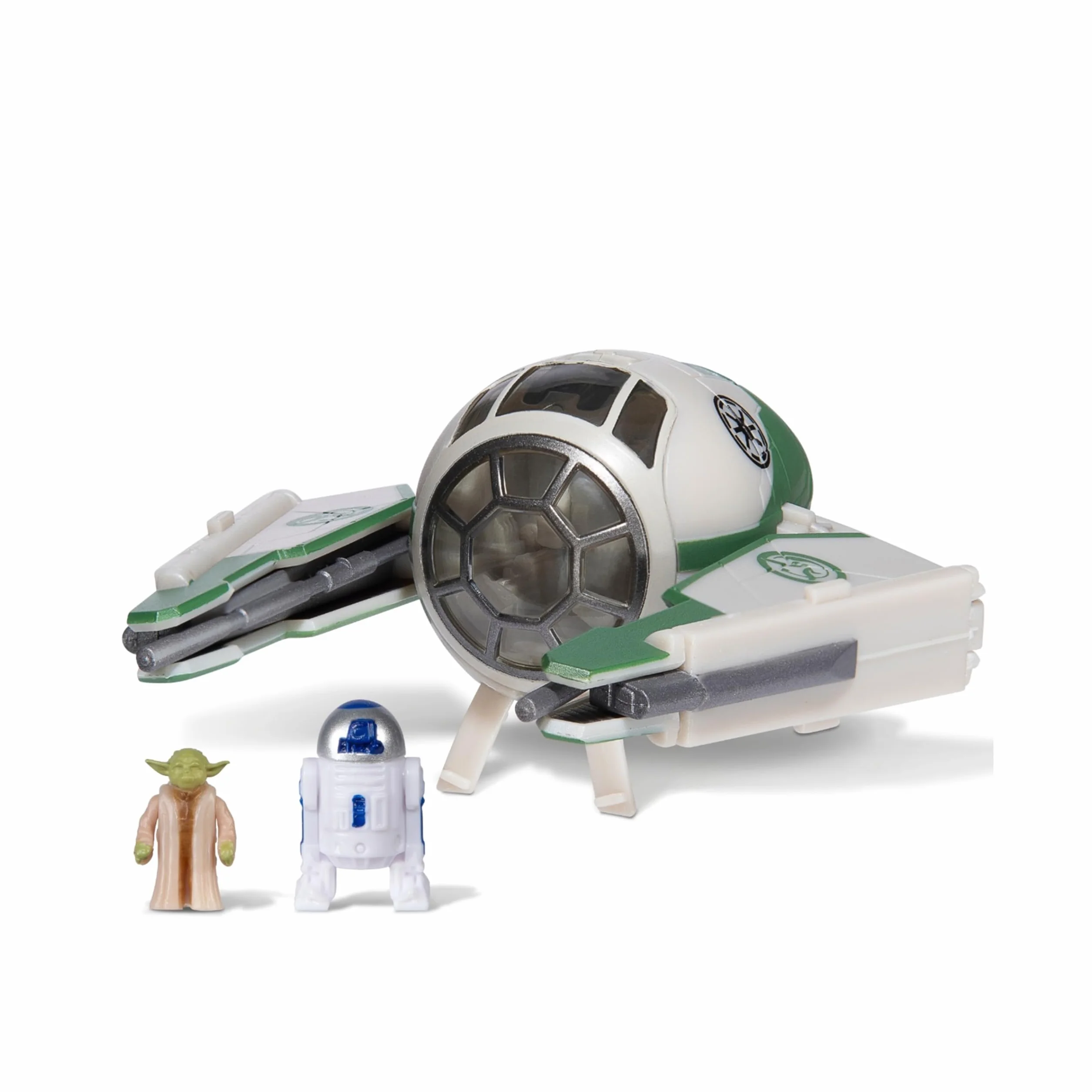 Bizak Star Wars Nave 8 cm Jedi Starfighter di Yoda, con 2 figure (62610008)