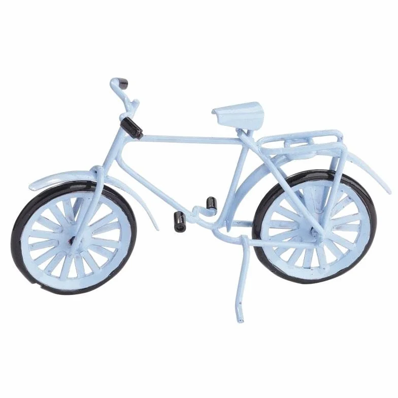 Bicicletta in miniatura azzurro, ca. 9,5 x 6 cm