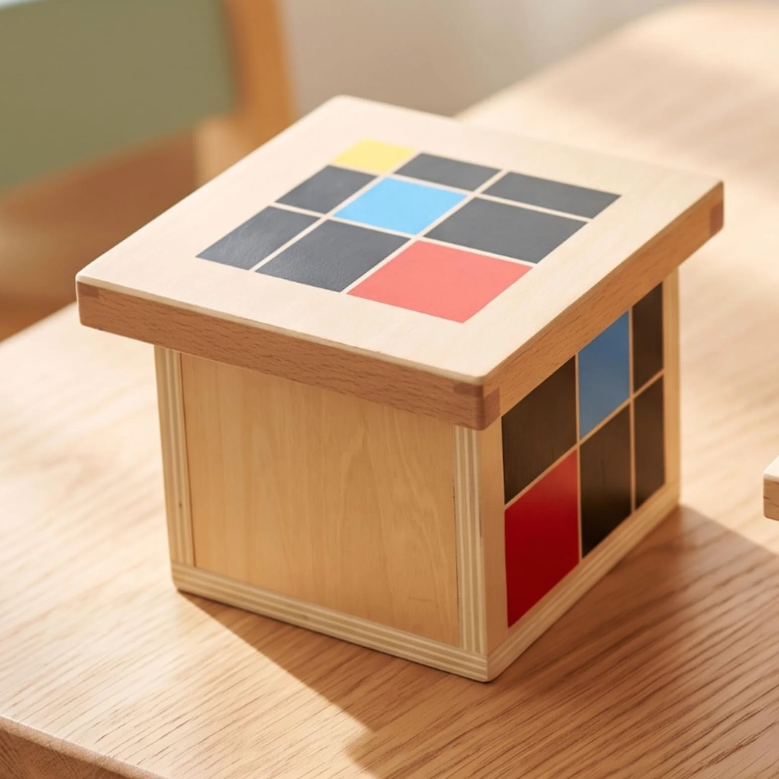 Cubo Aritmetico in Legno Didattico Cubo Educativo Geometrico per Bambini, Educatori, Casa