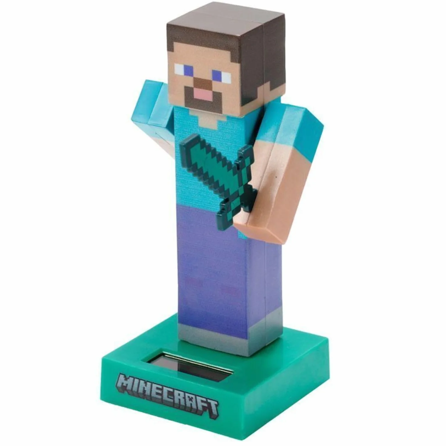 Solar Pal Steve Minecraft Decorazione ad Energia Solare