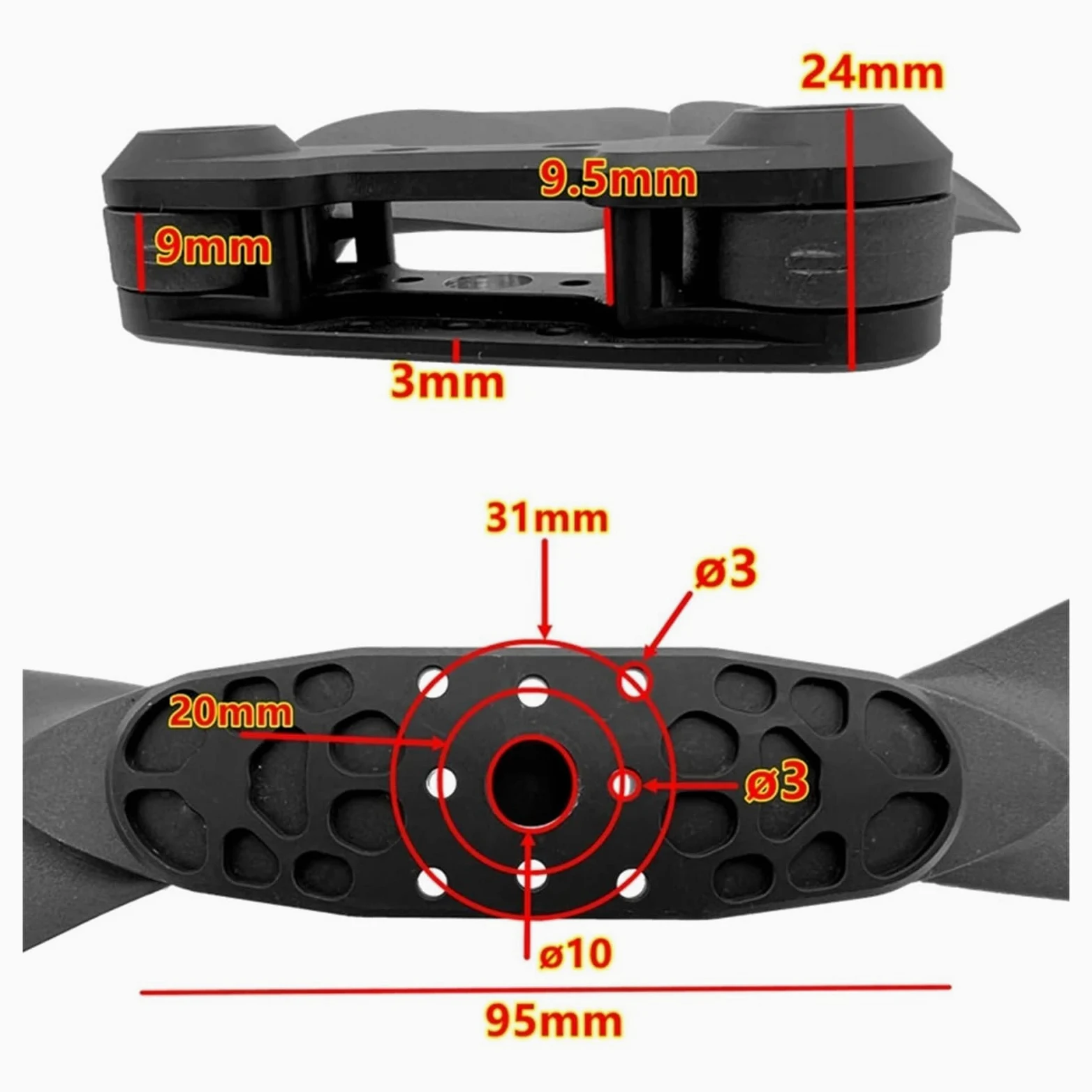 Elica pieghevole 30112 CW CCW per drone | Set di eliche drone in nylon da 30 pollici con pale CW e CCW per sostituzione e manutenzione(NO.4 Detail list)