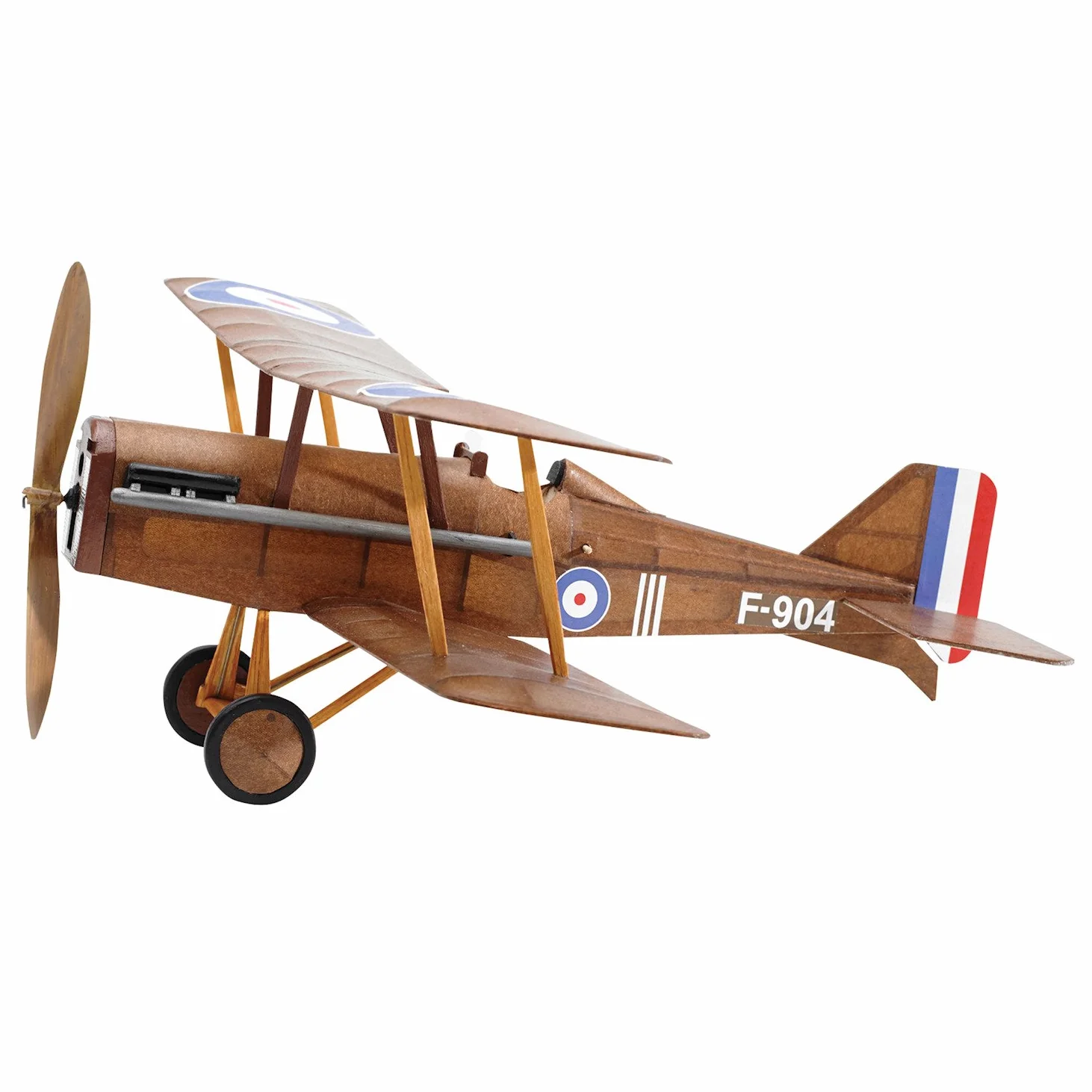 RAF SE5a WWI Bi-plane model airplane complete vintage model rubber-powered balsa wood aircraft kit that really flies!