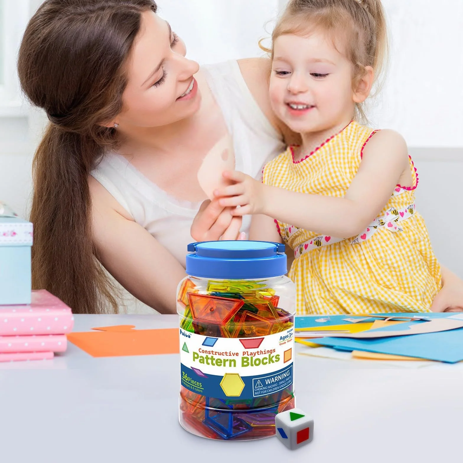 140 pezzi modelli traslucidi per manipolatori da tavolo luminosi accessori forme geometriche per primi giochi educativi (trasparente, 17 x 11 x 11 cm)
