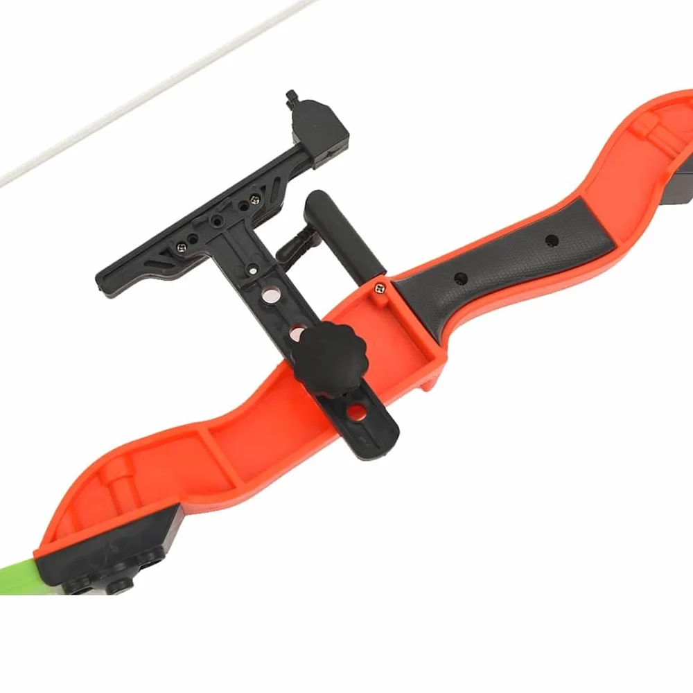 Set di tiro con l'arco per bambini con bersaglio, arco da 76 cm, 3 frecce con punta a ventosa, gabbia e supporto, in ABS PP PE, per giardino, spiaggia, parco, scuola e compleanno dei bambini