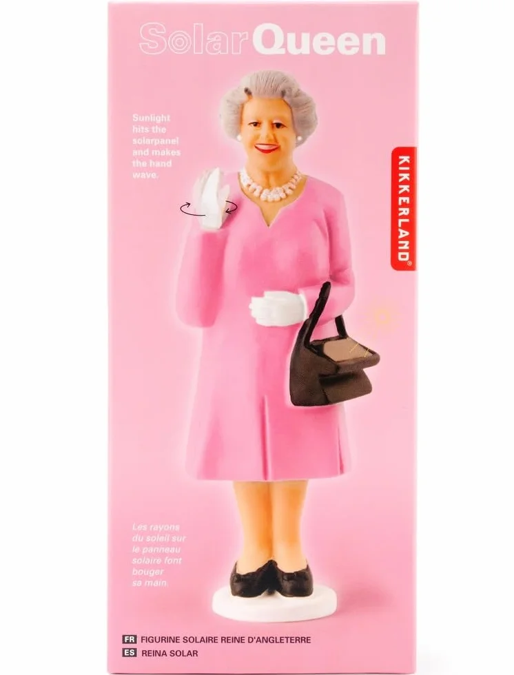 Kikkerland KK1601-A Regina solare Statuina plastica Colori assortiti 6,4 x 3,8 x 16,5 cm