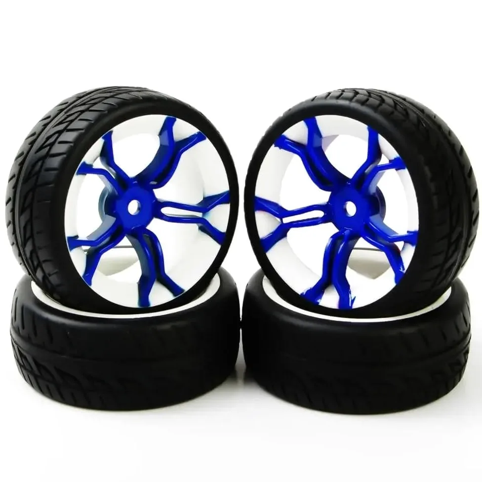 Cerchioni in gomma RC da 4 pezzi Ruote compatibili con modelli da corsa su strada Scala 1:10 PP0150 MPNWB 12mm esagonale