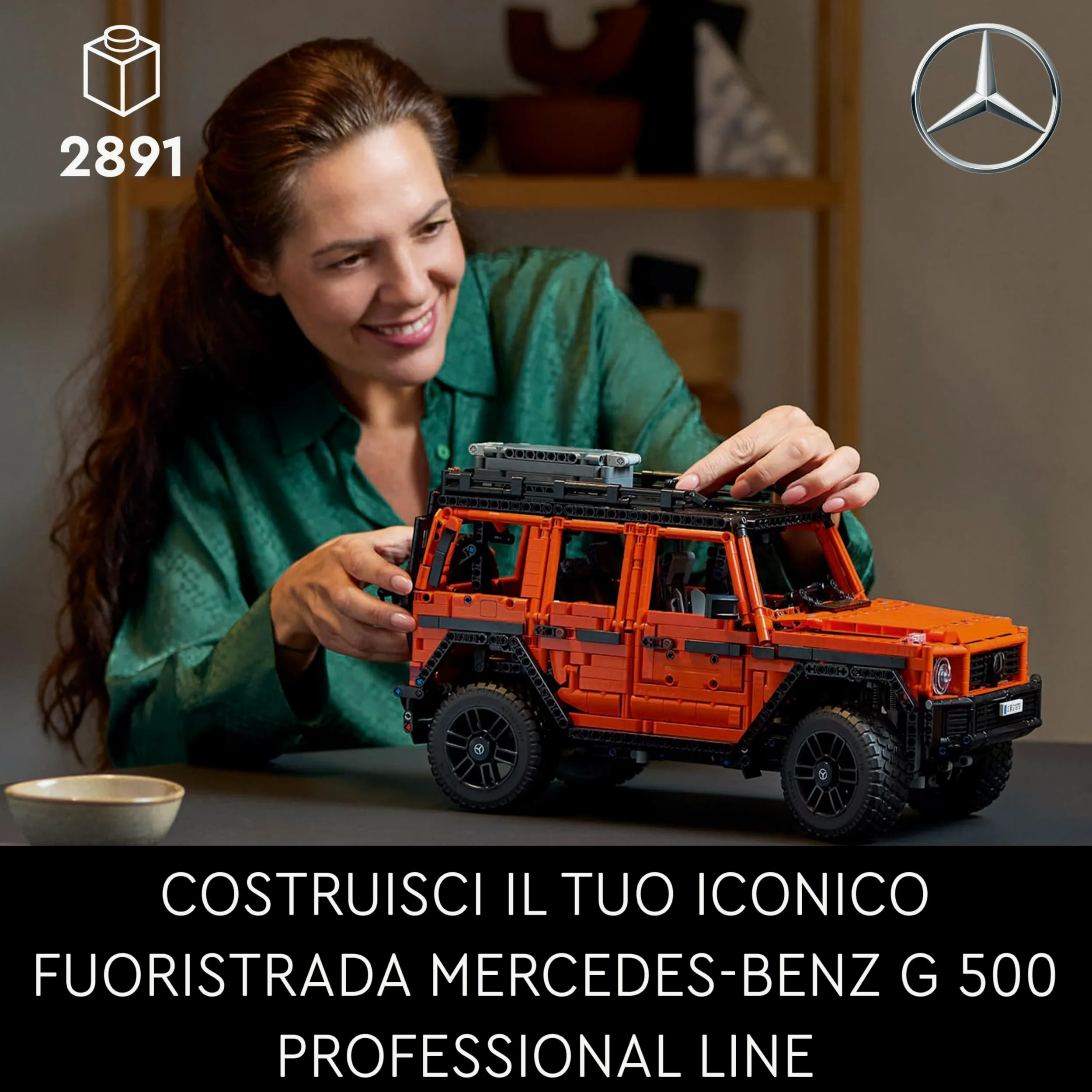 LEGO Technic Mercedes-Benz G 500 PROFESSIONAL Line, Modellino di Auto Fuoristrada da Costruire per Adulti, Veicolo 4X4 Classe G da Esposizione Ricco di Dettagli, Regalo Collezione per Lui o Lei 42177