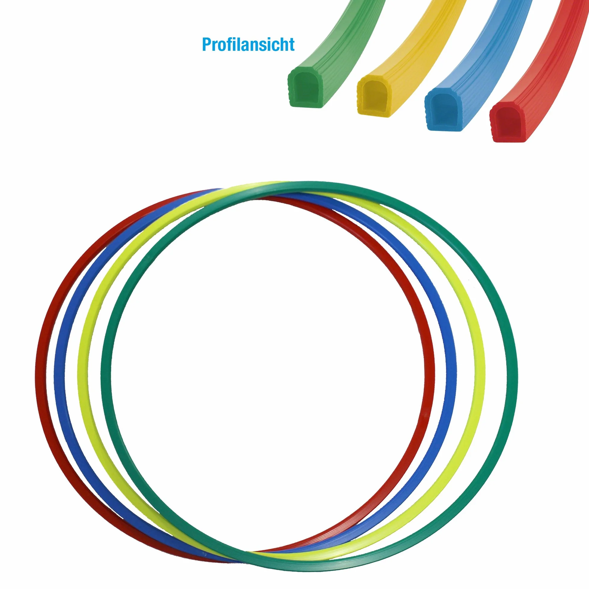 Grevinga - Cerchi da ginnastica, Hula-Hoop con diametro da 80 cm, colore: blu