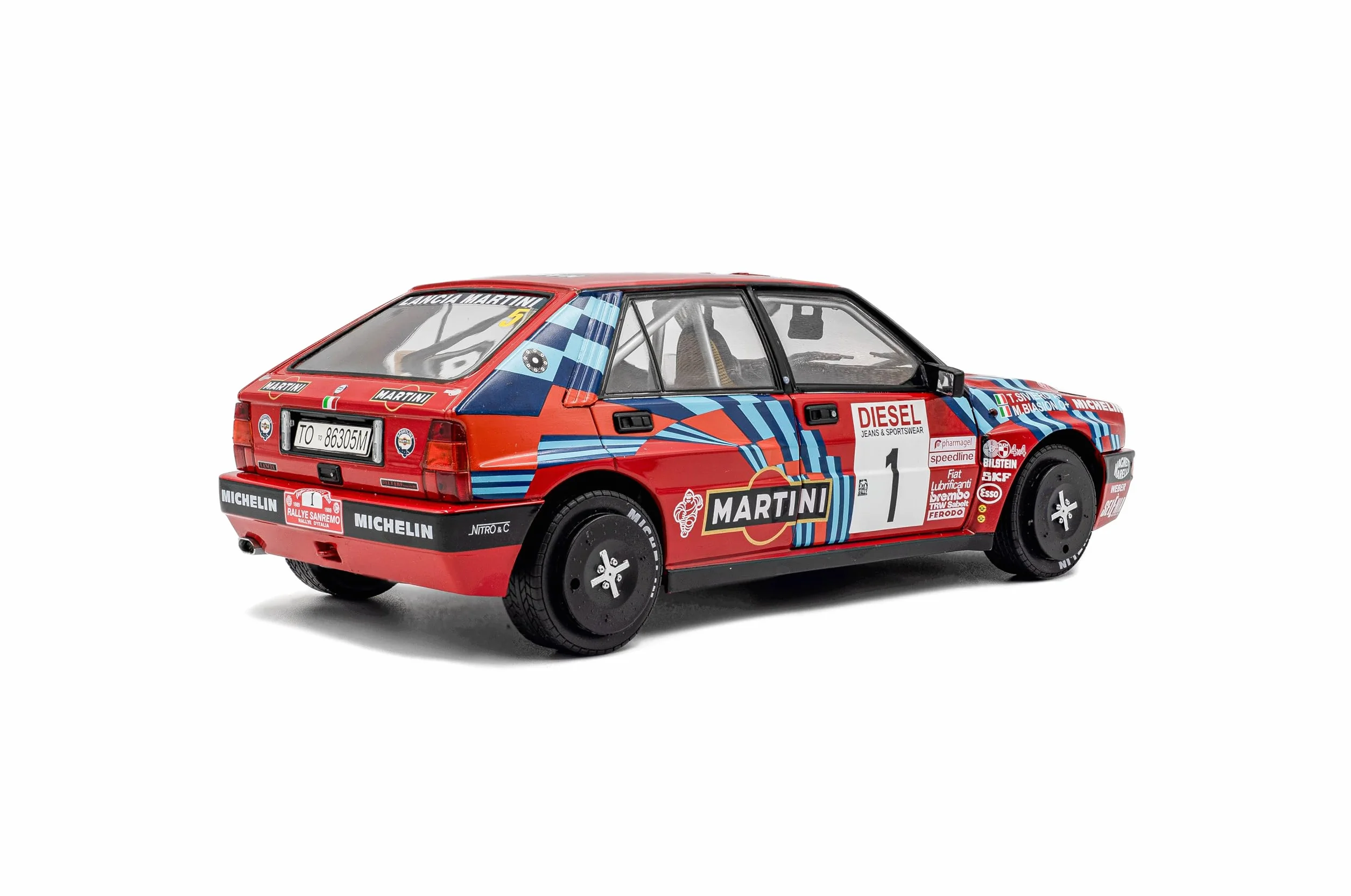 Solido Lancia Delta HF Integrale #1 1:18 Diecast Model Rosso