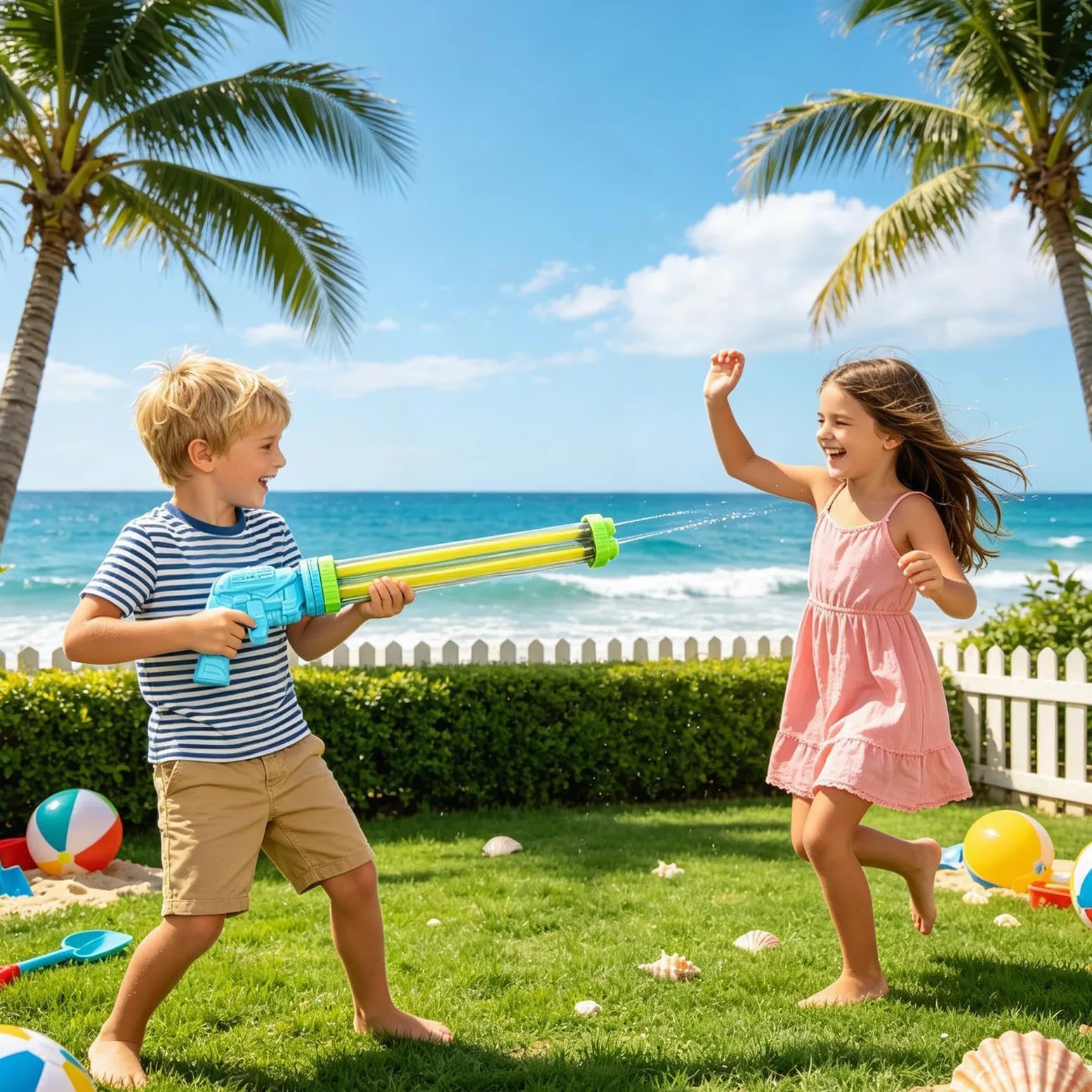 Spruzzatore D'Acqua Per Bambini Giocattolo Da Festa Multi-Tubo Estraibile | Giocattolo Spruzza Acqua Da Esterno Per Adulti Feste Campeggio Giardino Retro Compleanni Gite Al Lago Prato Cortile