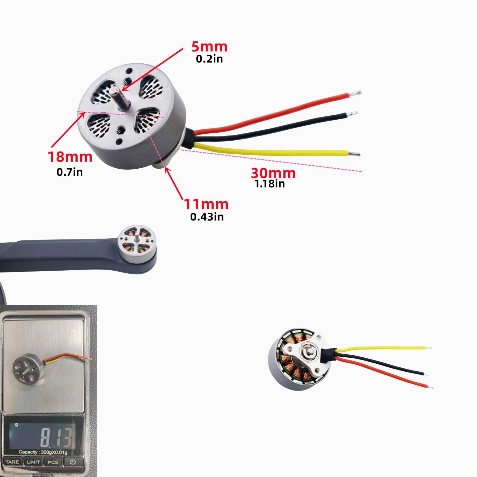2PCS Quadcopter Drone Motore Brushless per SYMA X650 X500pro HS175D Z6pro F11MINI F7MINI Fotografia Aerea Pieghevole RC Drone Parti di Motore