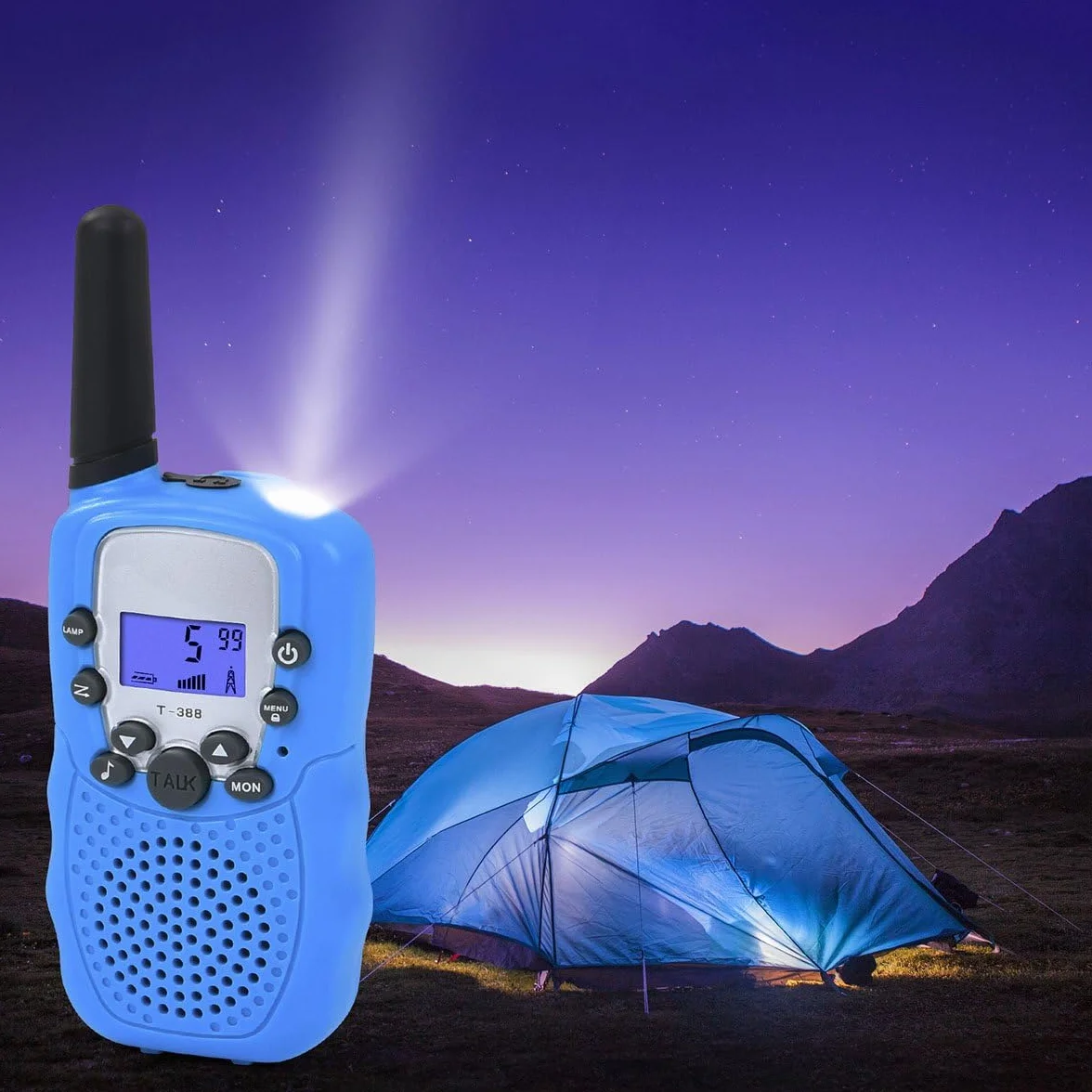 Walkie Talkie per Bambini Radio Bidirezionale 8 Canali PMR 446 con Batterie Ricaricabili