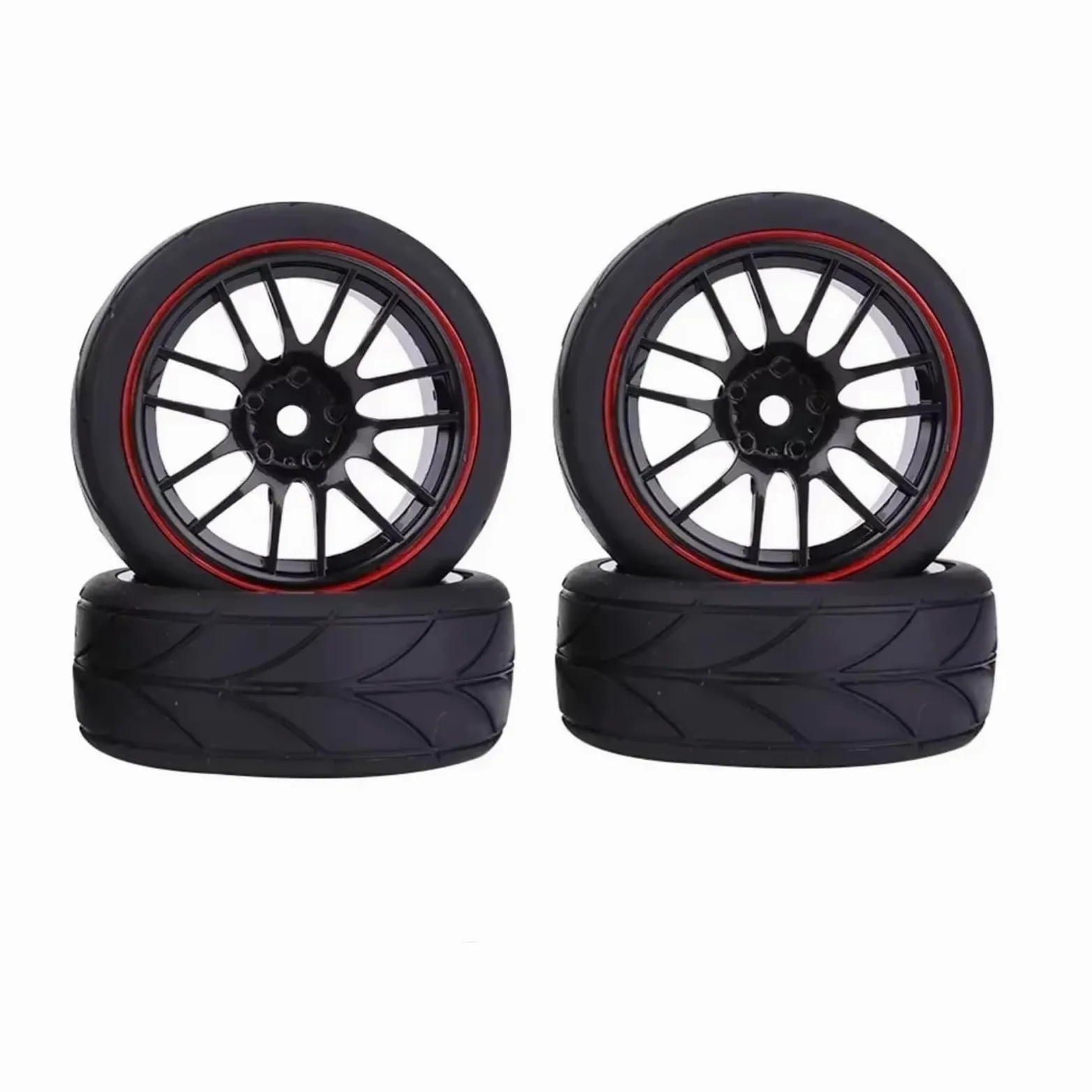 Compatibile Con Redcat Per HPI Per HSP Per Tamiya 144001 94123 94122 1/10 RC Car Pneumatici E Ruote Cerchioni 65mm Mozzo Esagonale 12mm ricambi RC