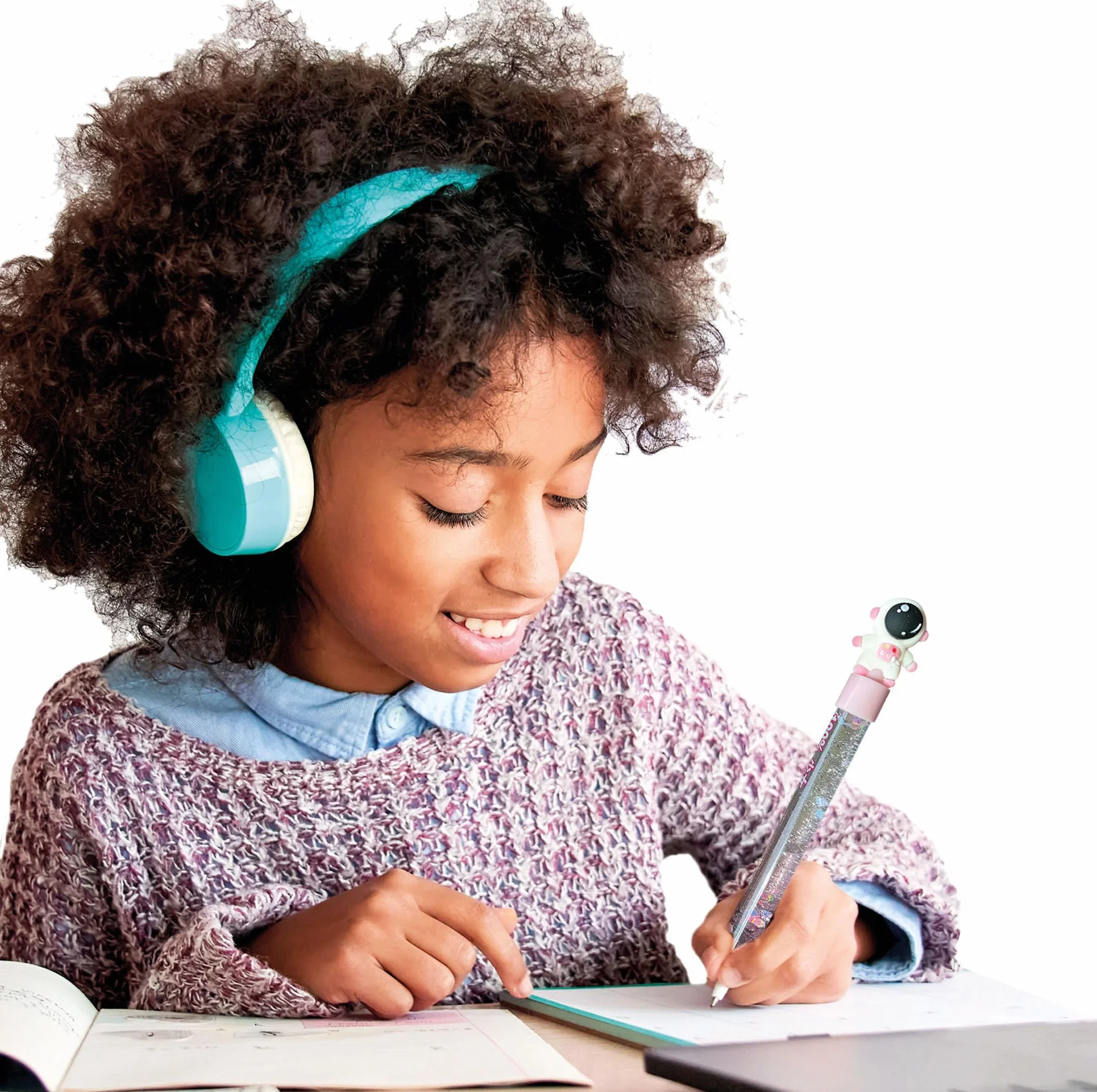 Clementoni Laboratorio delle Penne Personalizzate, Kit Creativo per Bambini 6+ Anni, 50+ Accessori