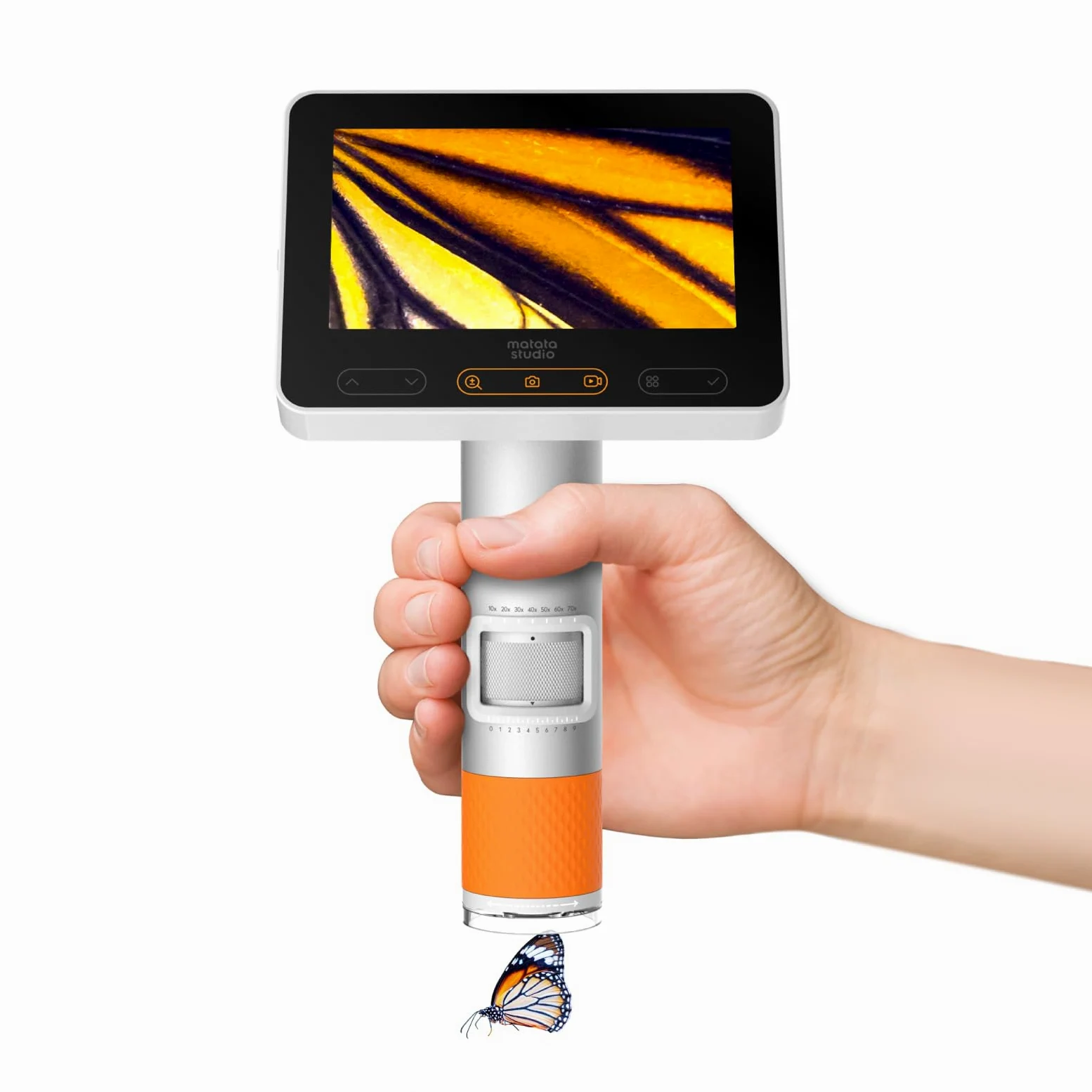 MX2-A Microscopio portatile per bambini, microscopio digitale portatile 100-1600X con schermo LCD da 4,3" 1080p, MatataStudio Wireless USB, microscopi educativi per bambini e adulti