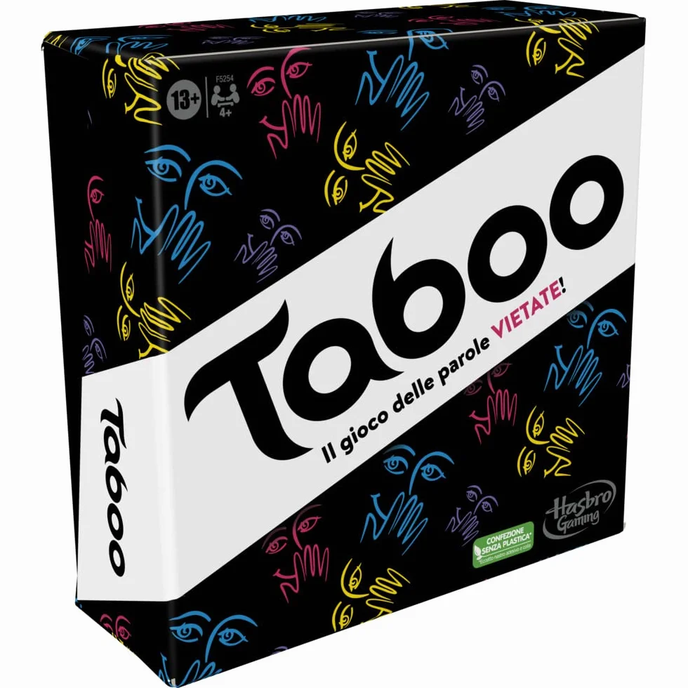Hasbro Taboo classico gioco di società per adulti e adolescenti da tavolo 4+ giocatori 13+