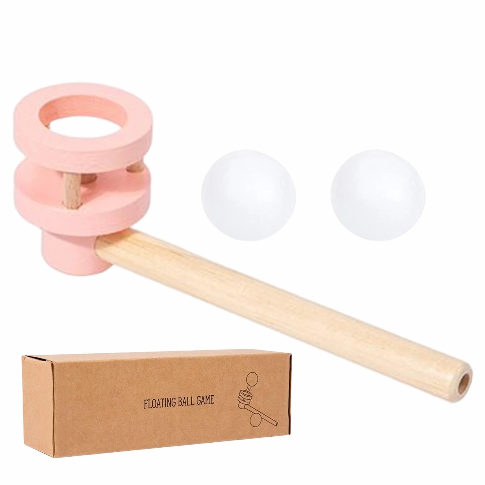 Generico Floating Blow Pipe Ball - Toy Floating Ball GaAme Balance Toy | Blow Pipe Balls GaMmes, Brain Thinking GaMme, Intellectual Toys Funny Party Game for Kids