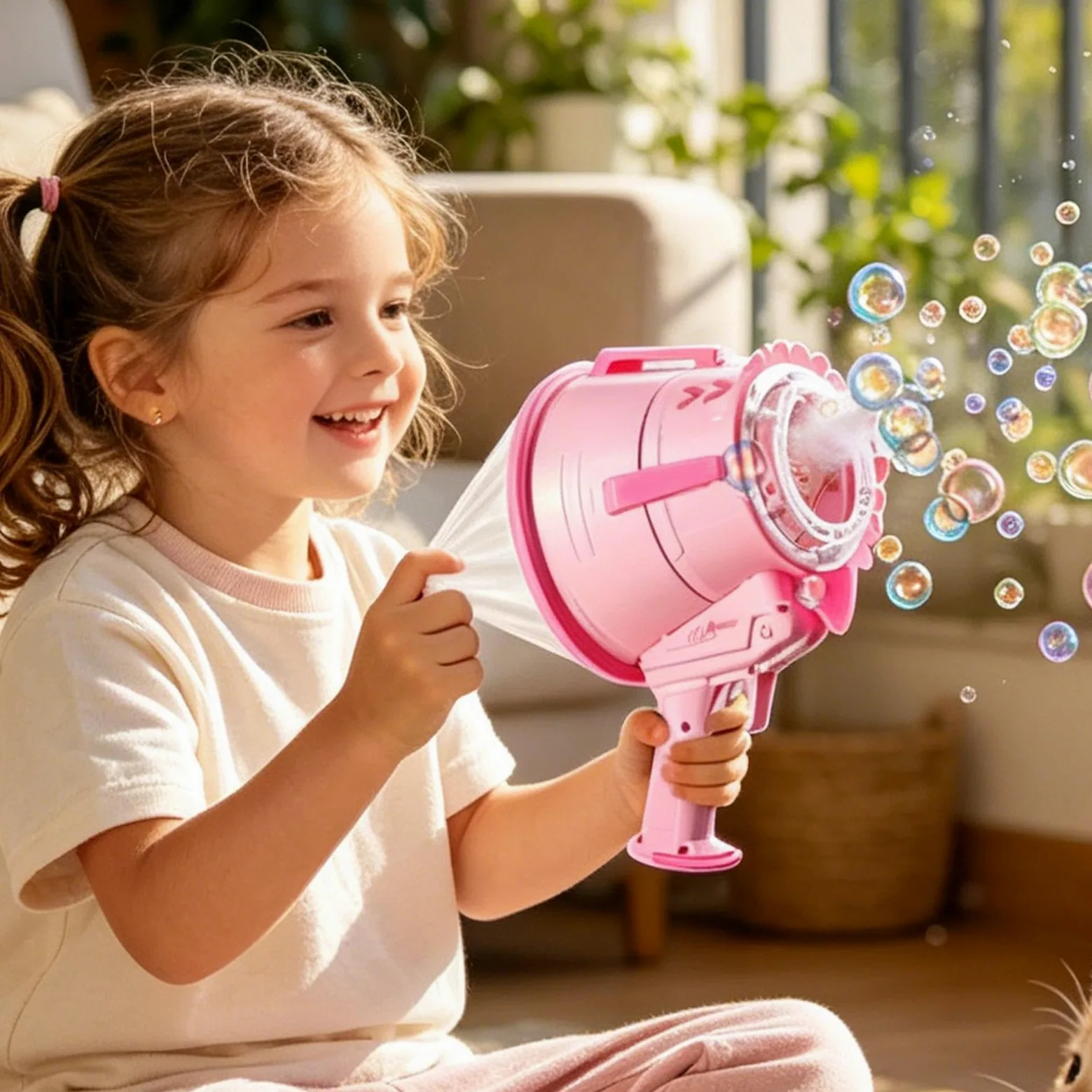 Macchina Bolle Giocattolo da Giardino Portatile | Macchina Bolle Per Bambini E Bambine Feste Di Compleanno E Vacanze Giardino Spiaggia Estivi Picnic Area Giochi