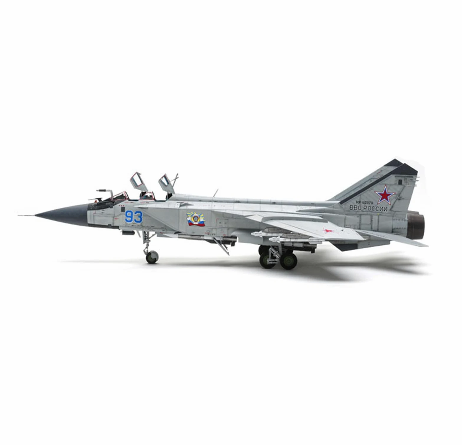 Modellino Aerei da Guerra Model Kits, Russian MiG-31M Foxhound Scala 1/48, Giocattoli e Regali per Adulti, 18.6 x 11Inchs