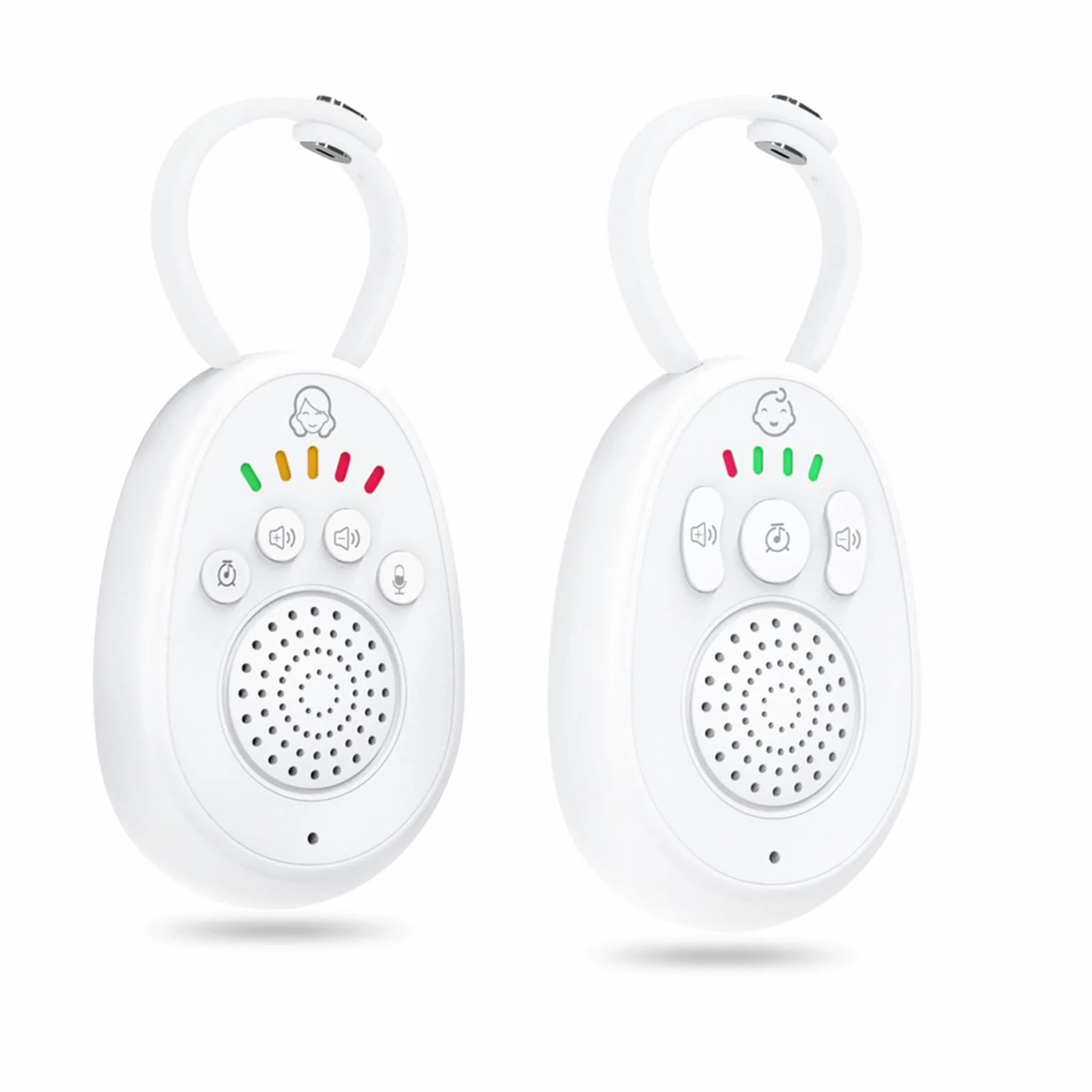 Baby Bidirezionale Macchina Sonora a Lungo Raggio 1000 Piedi Monitor Portatile Ad Attivazione Vocale Ninne Nanne Ricaricabili