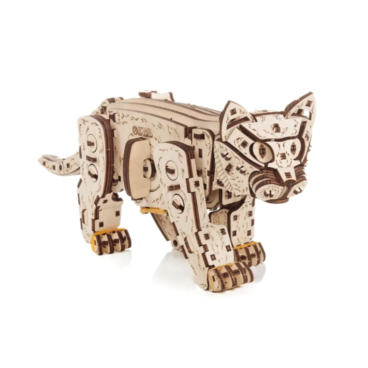 Puzzle in legno 3D per adulti, meccanico con gatto 3D, set da costruzione, 236 pezzi, puzzle in legno per animali domestici, fai da te, modellismo, artigianato in legno, giocattolo regalo