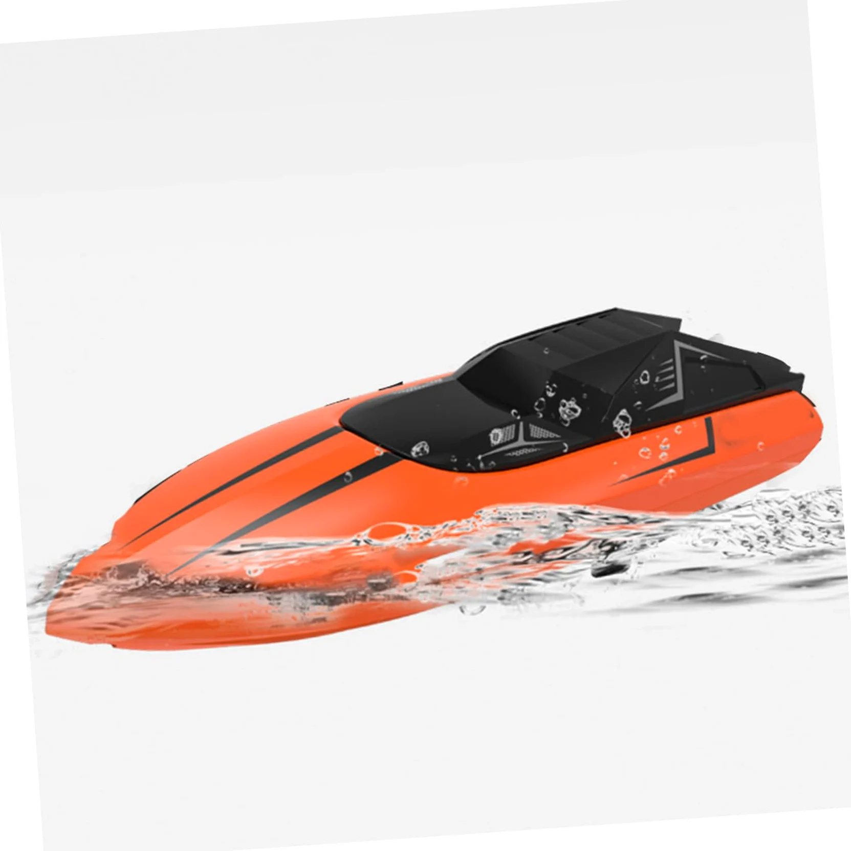 Toyvian 1set Motoscafo Elettrico Radiocomandato Per Design Aerodinamico Piscina e Laghi Colore Arancione