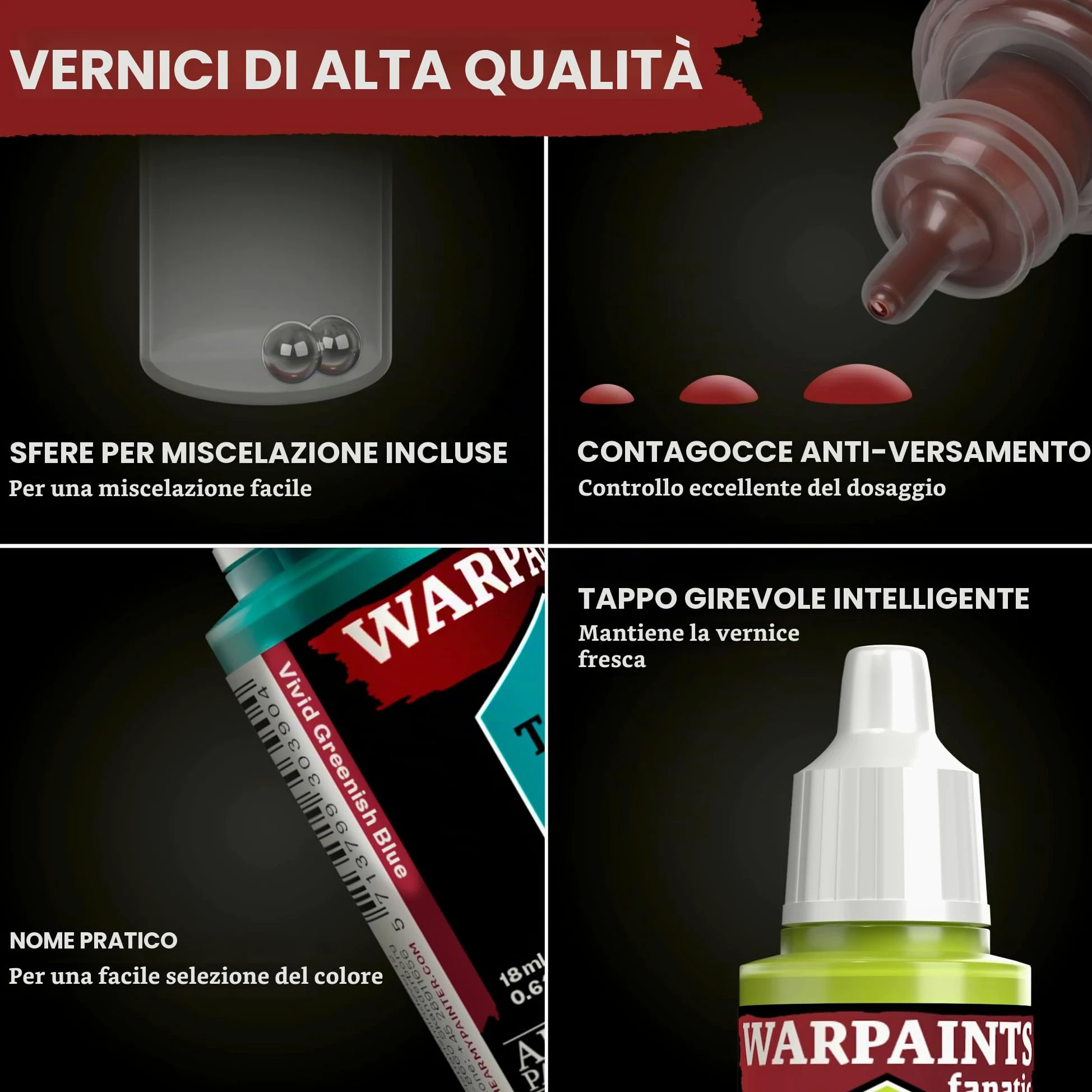 The Army Painter, Warpaints Fanatic Most Wanted Combo Set, 22 x 18 ml | Tonalità di pelle, metallici, effetti, wash, primer, 1 pennello e 1 miniatura, D&D e Warhammer