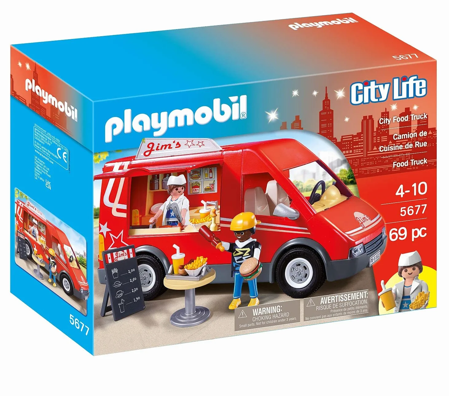 PLAYMOBIL City Life 5677 Food Truck, Giocattoli per Bambini dai 4 Anni