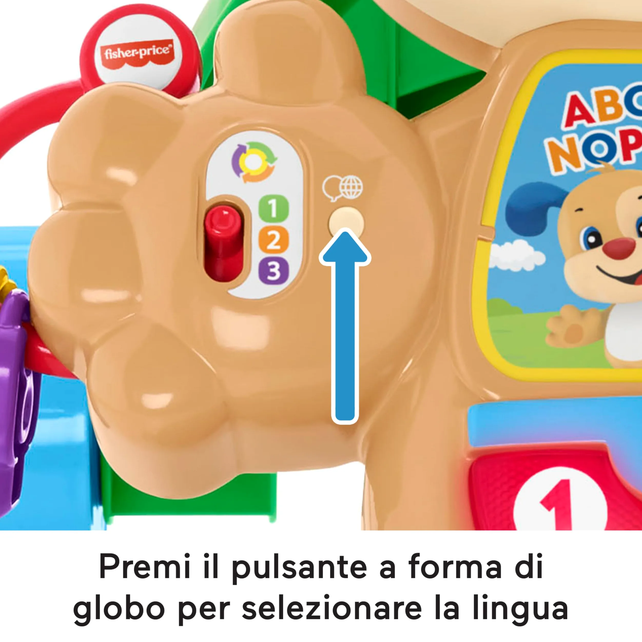 Fisher-Price Ridi & Impara Smart Stages Cagnolino Primi Passi, Multilingue