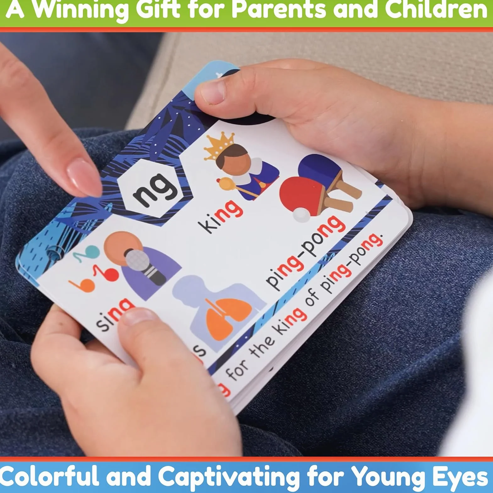 Phonics Set gioco di carte per l'apprendimento 'inglese | gioco e divertimento per bambini e adulti | Impara a leggere fonemi e parole | Connessioni consonanti CVC per consonanti a lunga vocale, 1