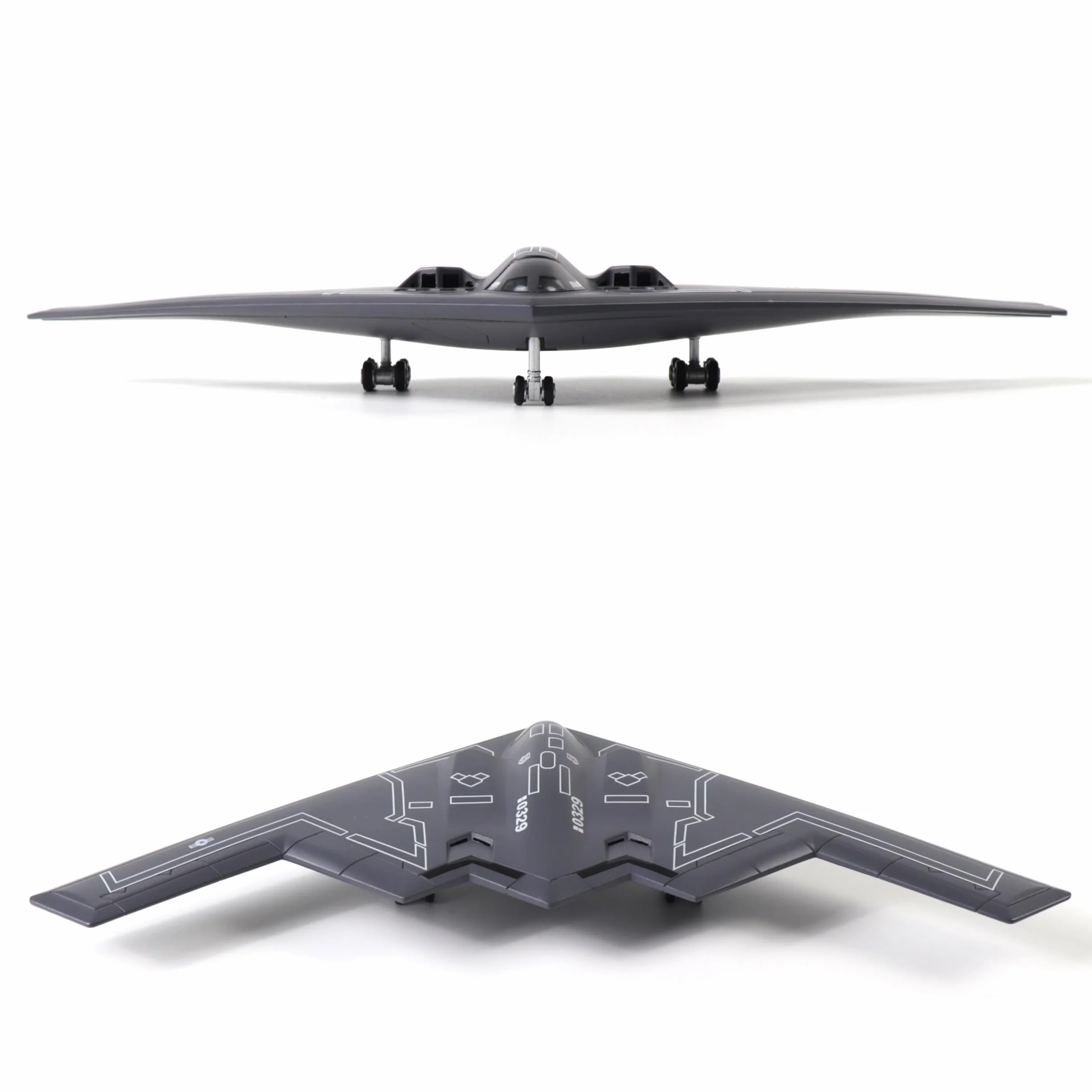 NUOTIE USAF B-2 Spirit Stealth Bombardiere Strategico Modello Aereo Scala 1/200 Metallo Collezione