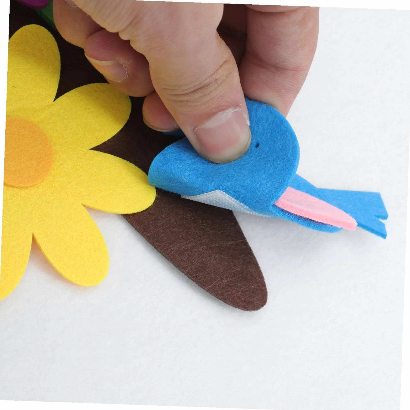 Hemobllo Set Pannolenci per Bambini Albero e Fiore, Lavagna DIY per attività Educative Senza Schermo, Decorazione Murale per Scuola Materna e Cameretta