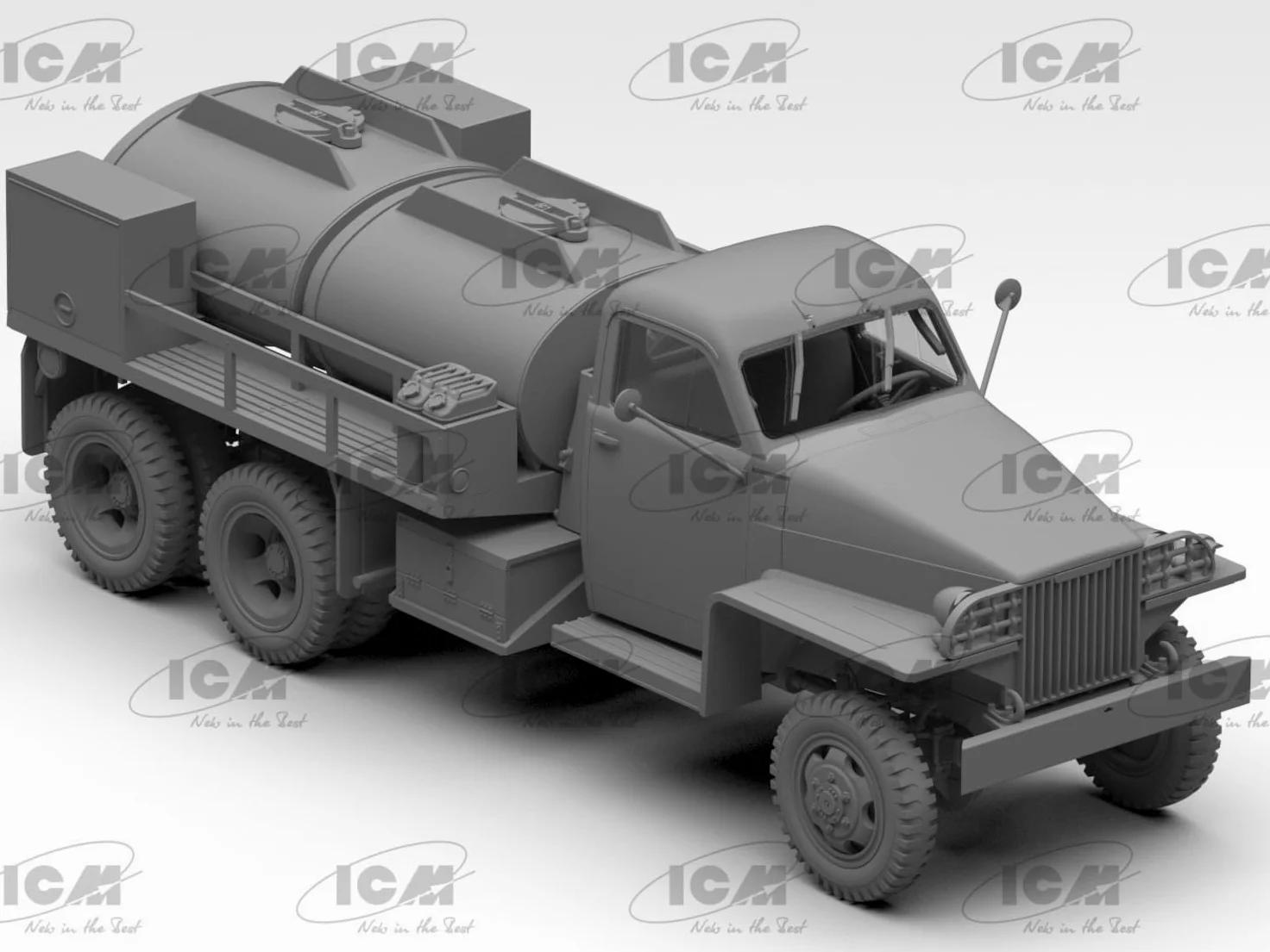 ICM - Modello Camion Studebaker Us6-u5 Wwii Us Gasoline Tank Truсk |icm|35492| 1:35 Modellino Carro armato Promo